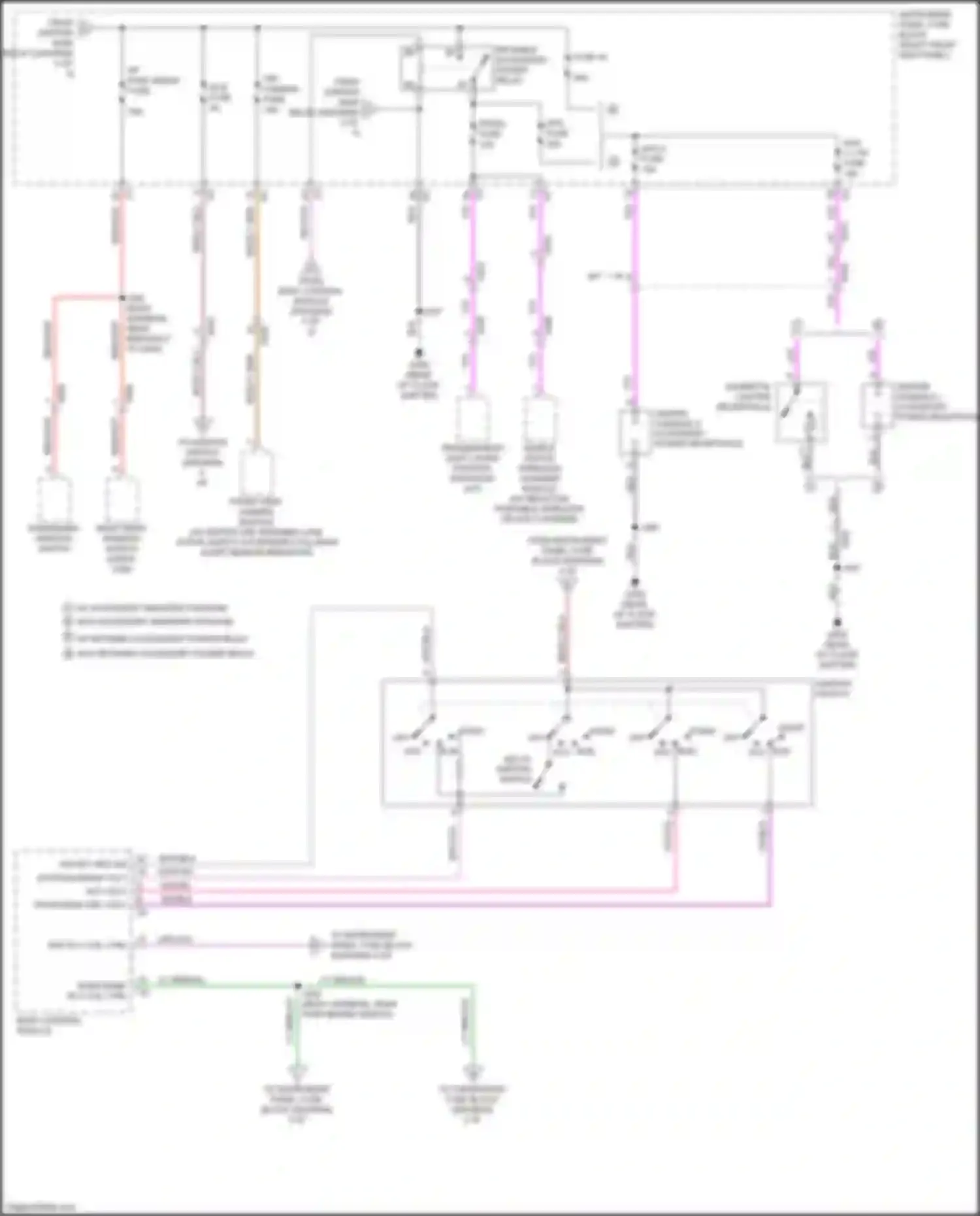 Sambar Subaru VII (2012-2024): Power distribution circuit (4 of 4)