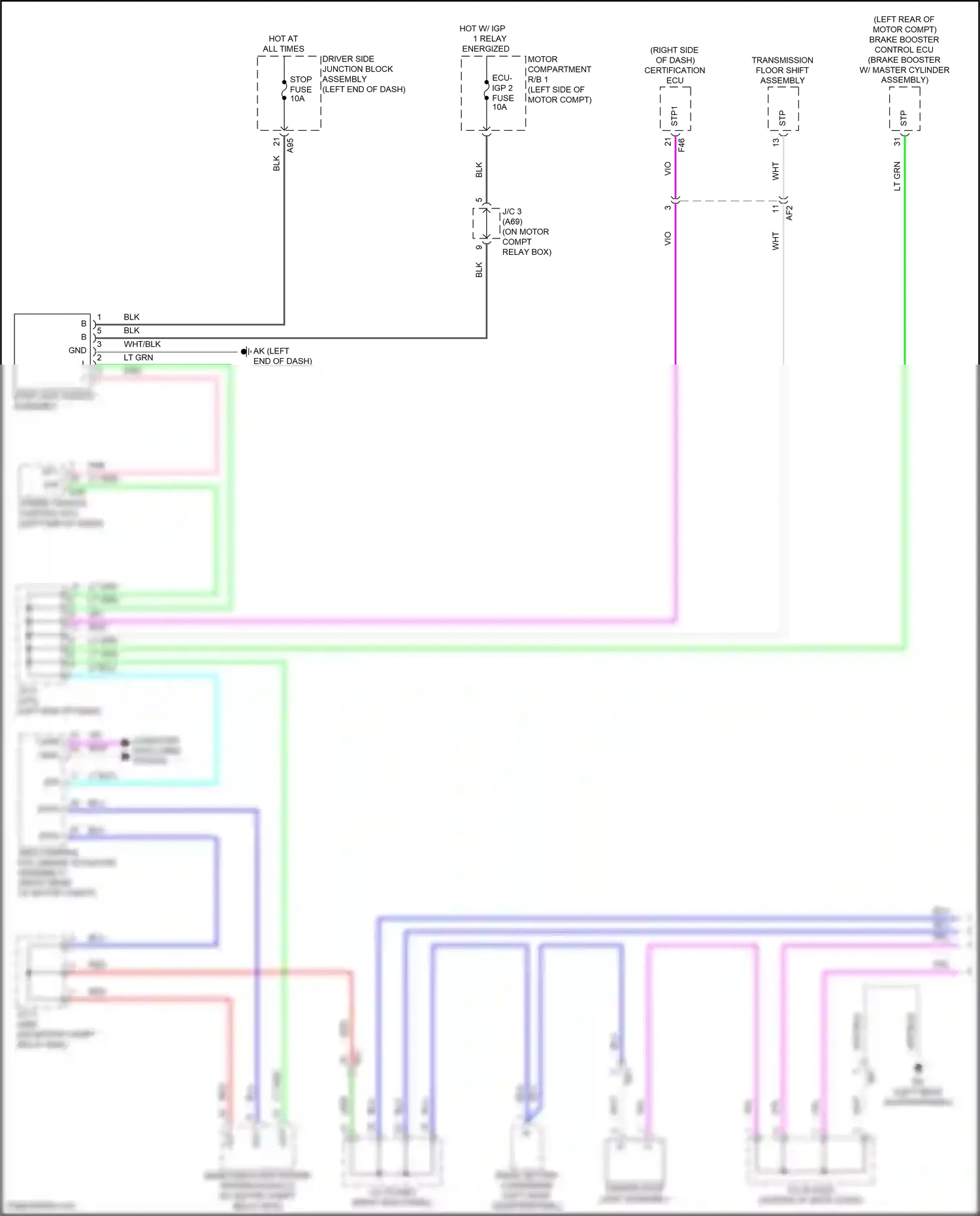 Subaru Solterra I (2022-2024) computer data lines system wiring diagram  (71 of 83)