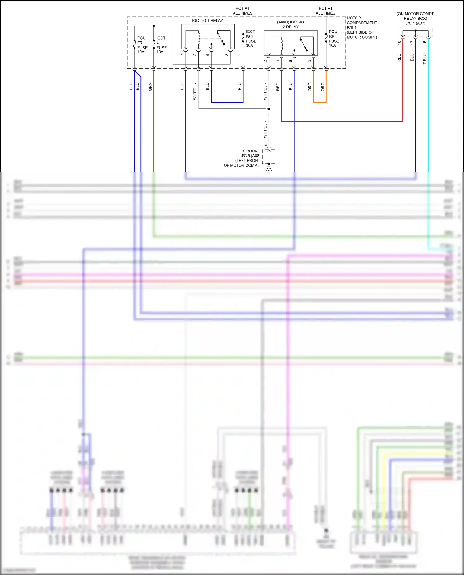 Subaru Solterra I (2022-2024) computer data lines system wiring diagram  (82 of 83)