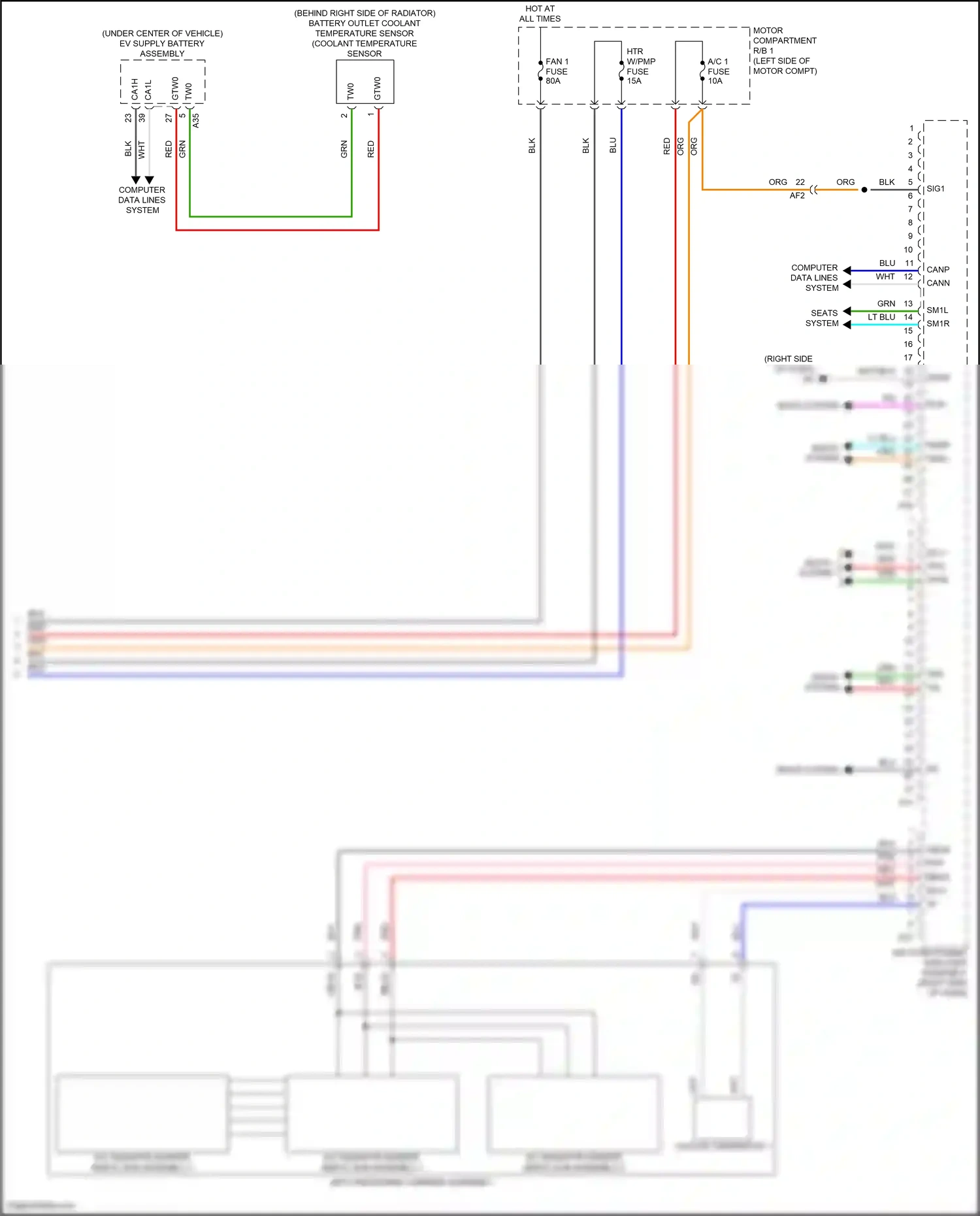 Subaru Solterra I (2022-2024) computer data lines system wiring diagram  (23 of 83)