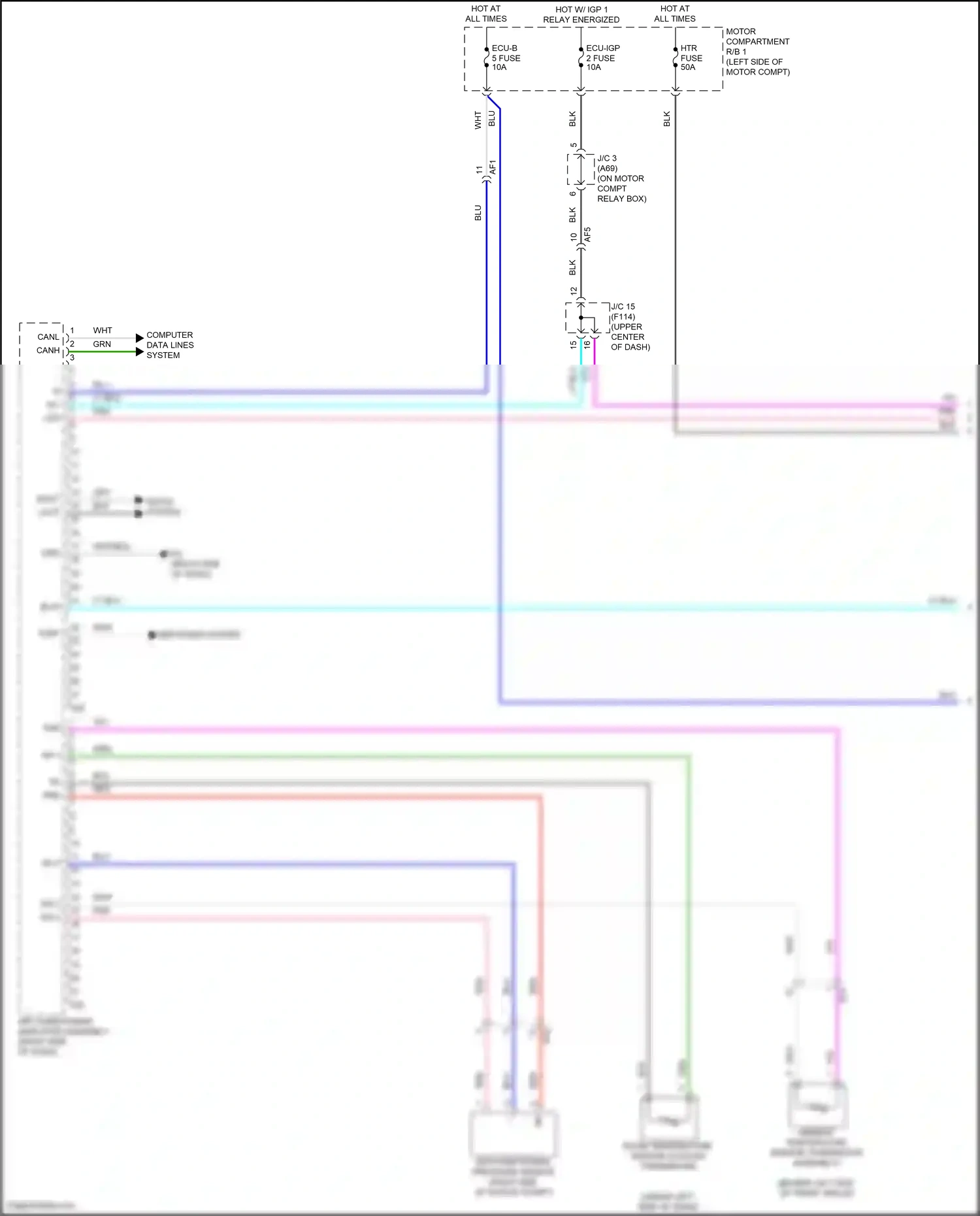 Subaru Solterra I (2022-2024) computer data lines system wiring diagram  (21 of 83)