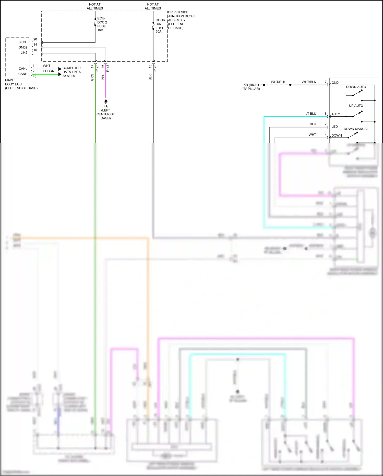 Subaru Solterra I (2022-2024) computer data lines system wiring diagram  (30 of 83)