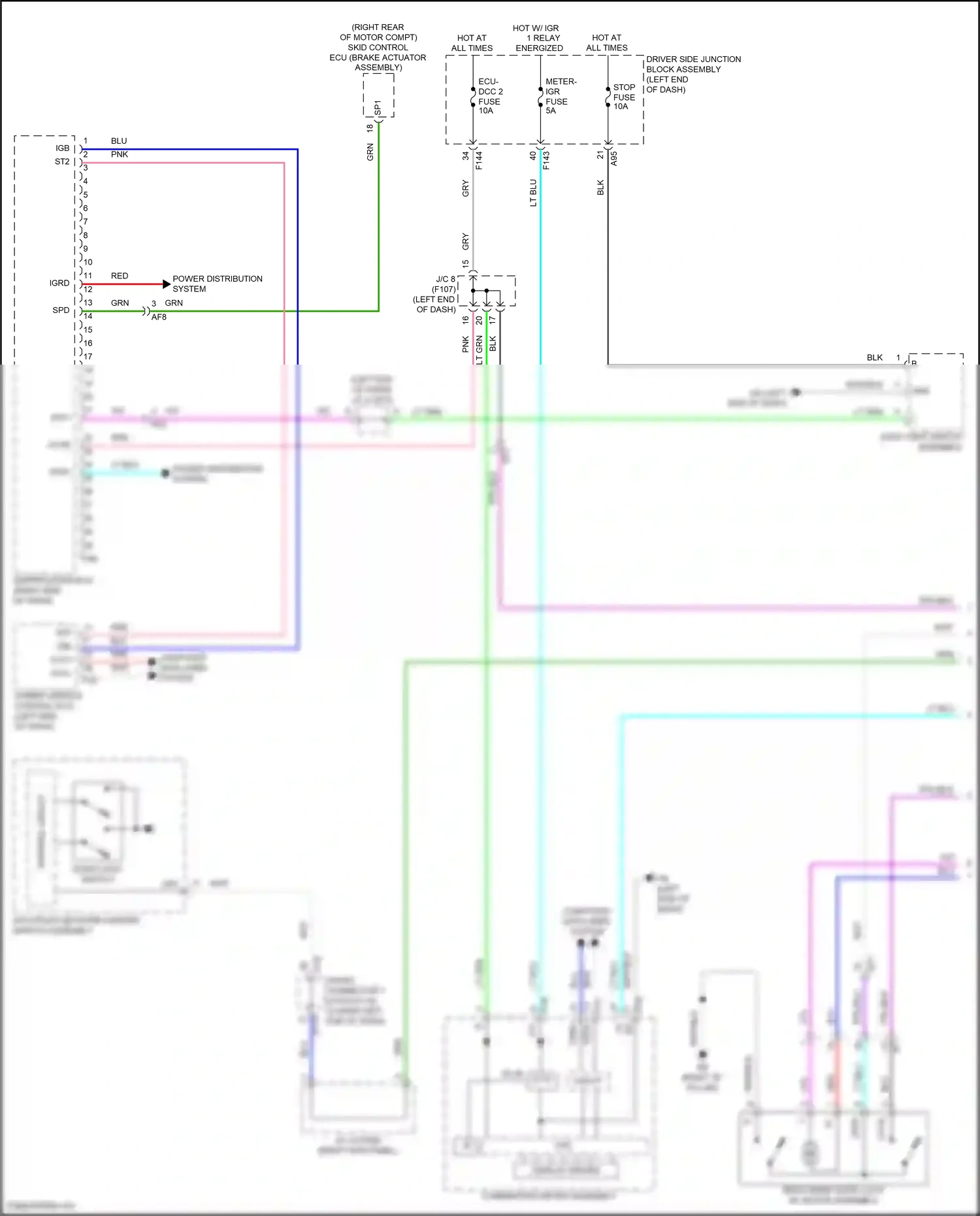 Subaru Solterra I (2022-2024) computer data lines system wiring diagram  (28 of 83)