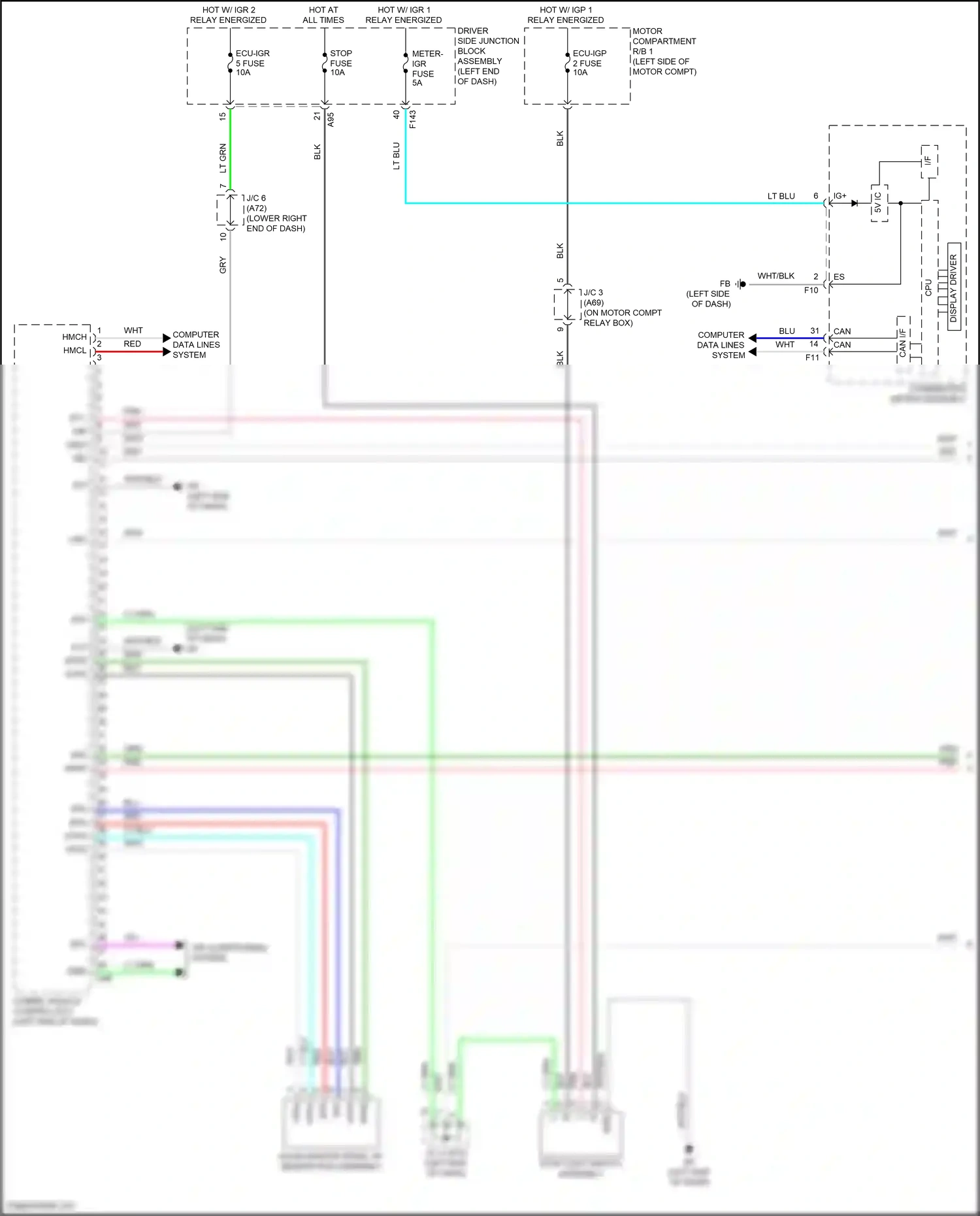 Subaru Solterra I (2022-2024) computer data lines system wiring diagram  (78 of 83)