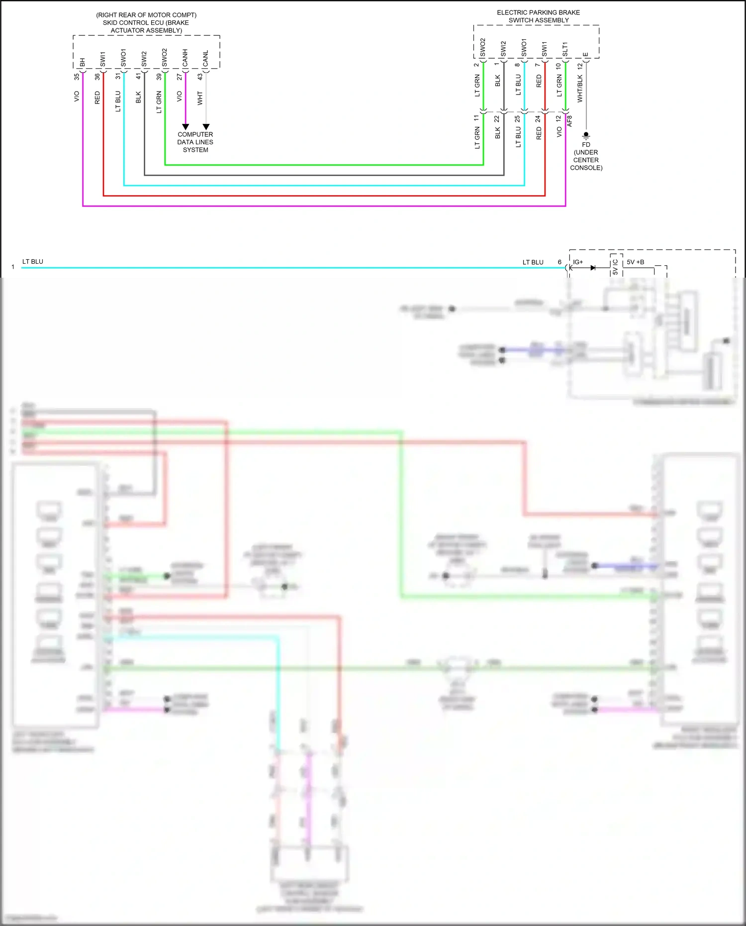 Subaru Solterra I (2022-2024) computer data lines system wiring diagram  (48 of 83)