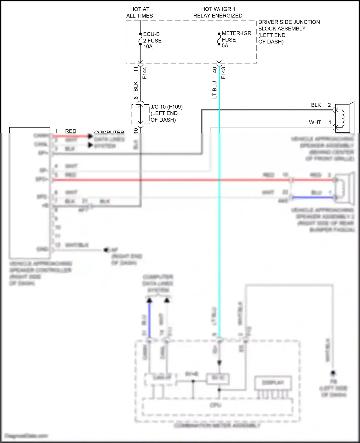 Subaru Solterra I (2022-2024) computer data lines system wiring diagram  (51 of 83)