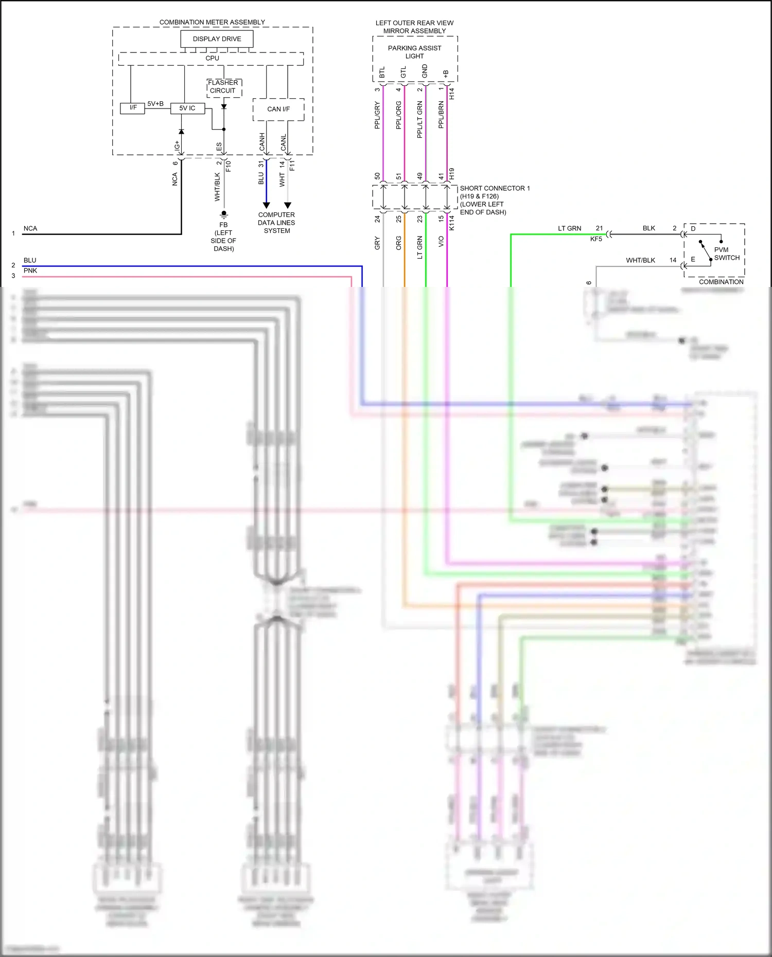 Subaru Solterra I (2022-2024) computer data lines system wiring diagram  (38 of 83)