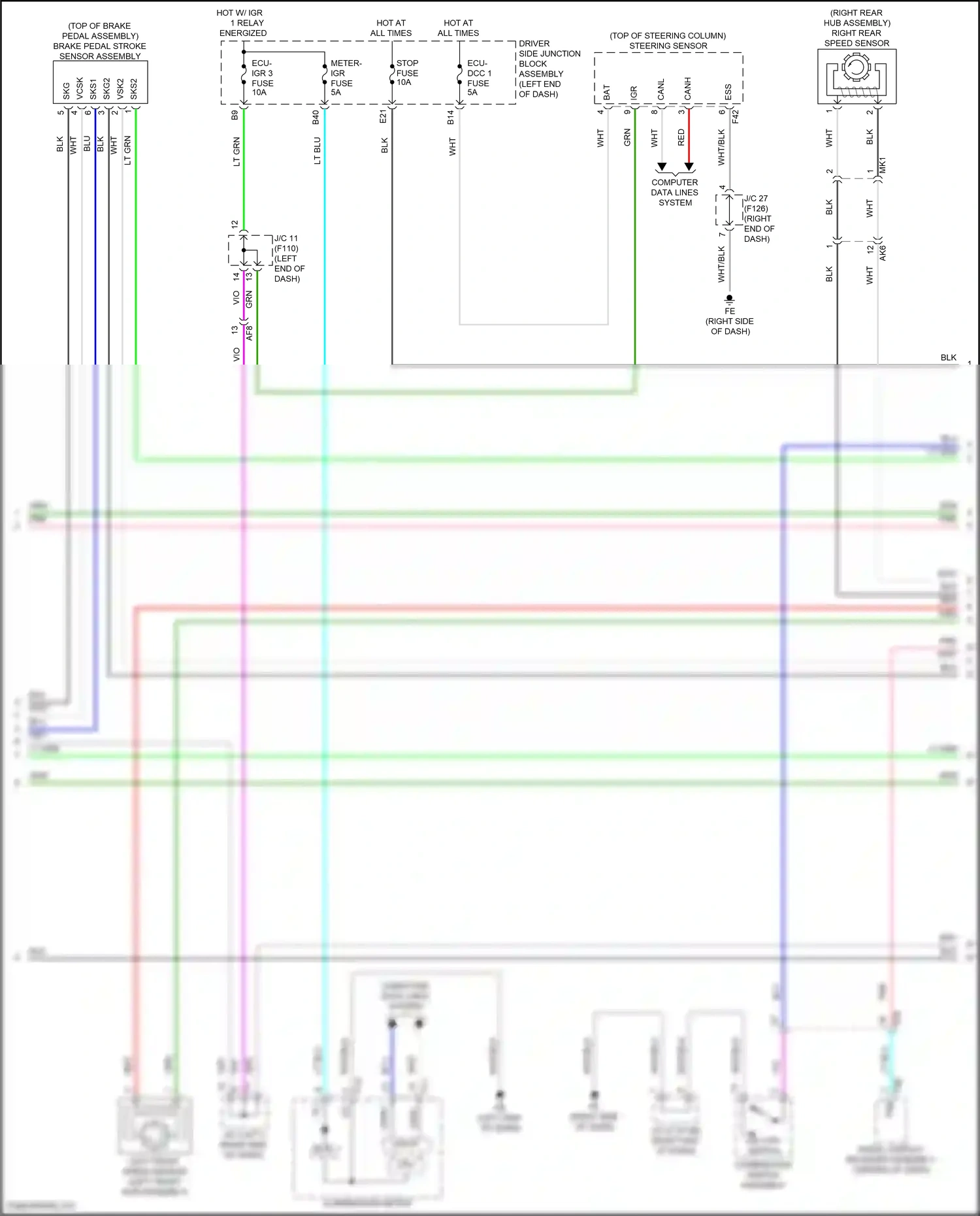 Subaru Solterra I (2022-2024) computer data lines system wiring diagram  (42 of 83)