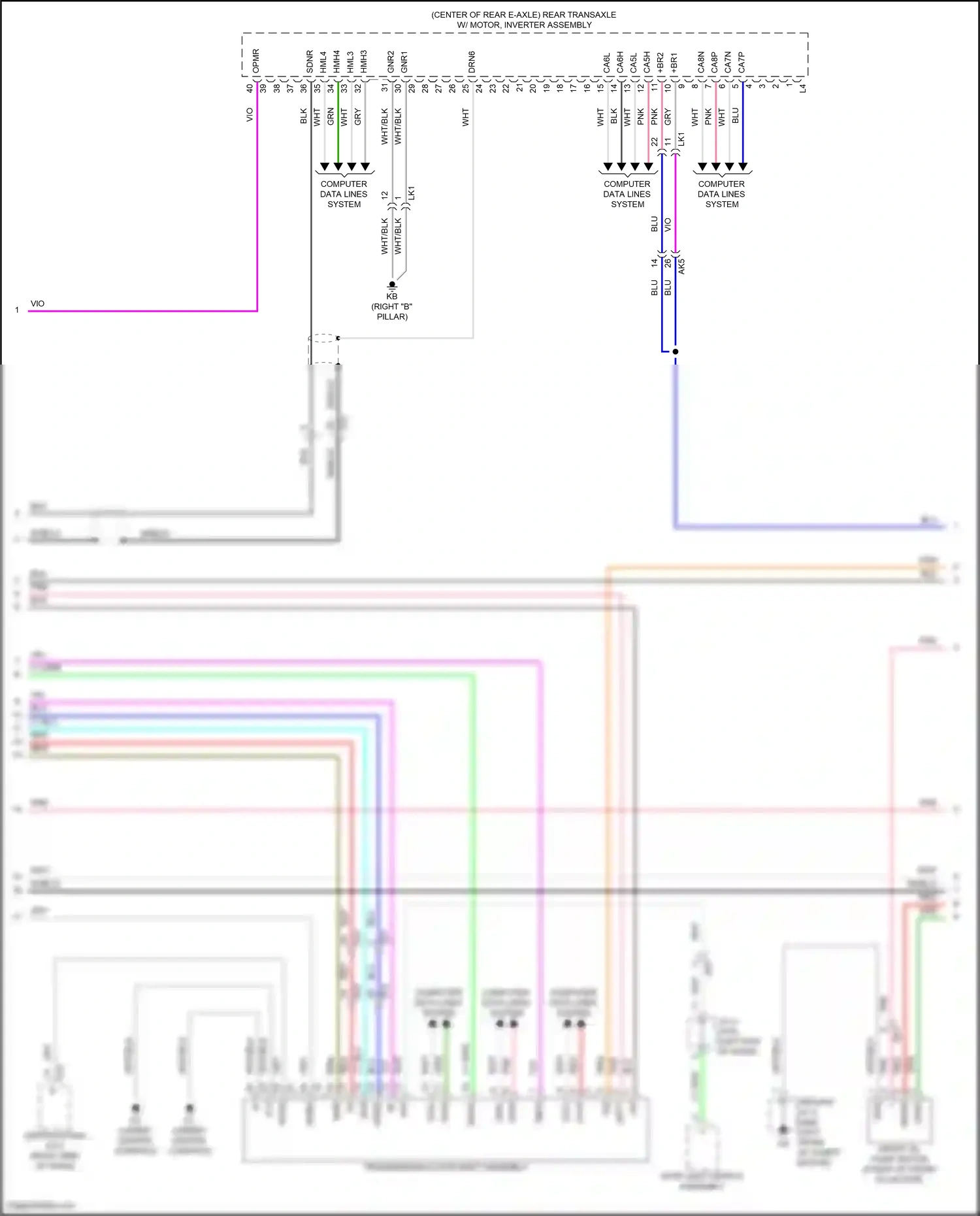 Subaru Solterra I (2022-2024) computer data lines system wiring diagram  (59 of 83)
