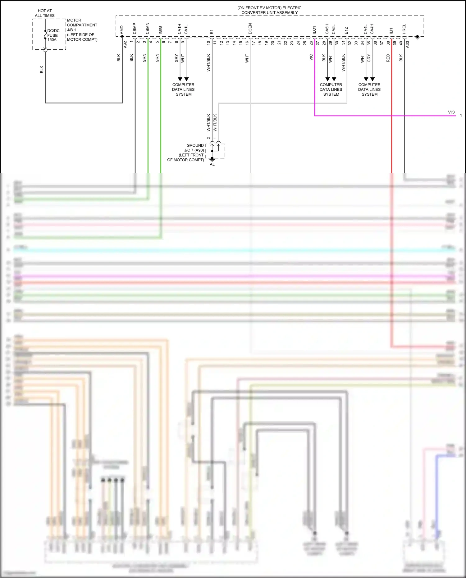 Subaru Solterra I (2022-2024) computer data lines system wiring diagram  (83 of 83)
