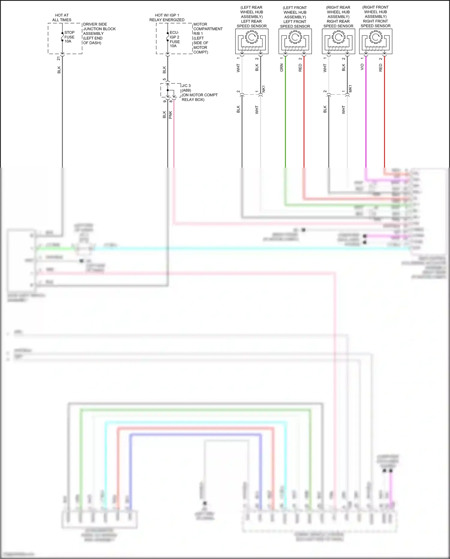 Subaru Solterra I (2022-2024) computer data lines system wiring diagram  (45 of 83)