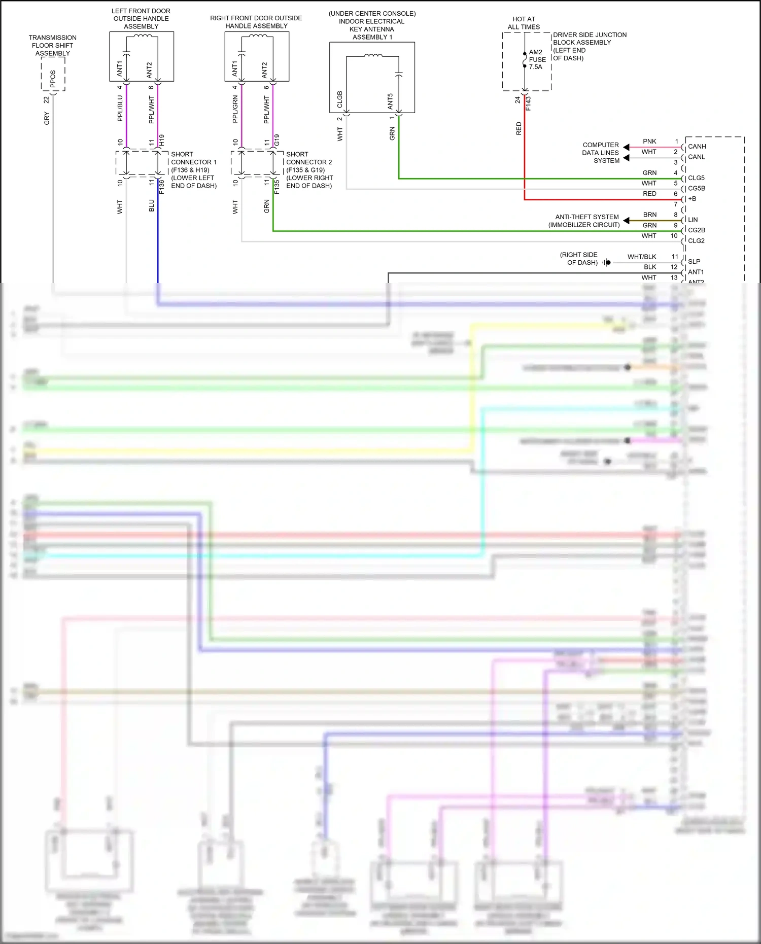 Subaru Solterra I (2022-2024) computer data lines system wiring diagram  (29 of 83)