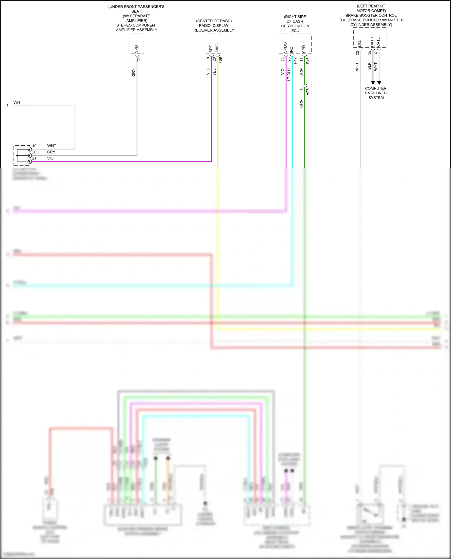 Subaru Solterra I (2022-2024) computer data lines system wiring diagram  (13 of 83)