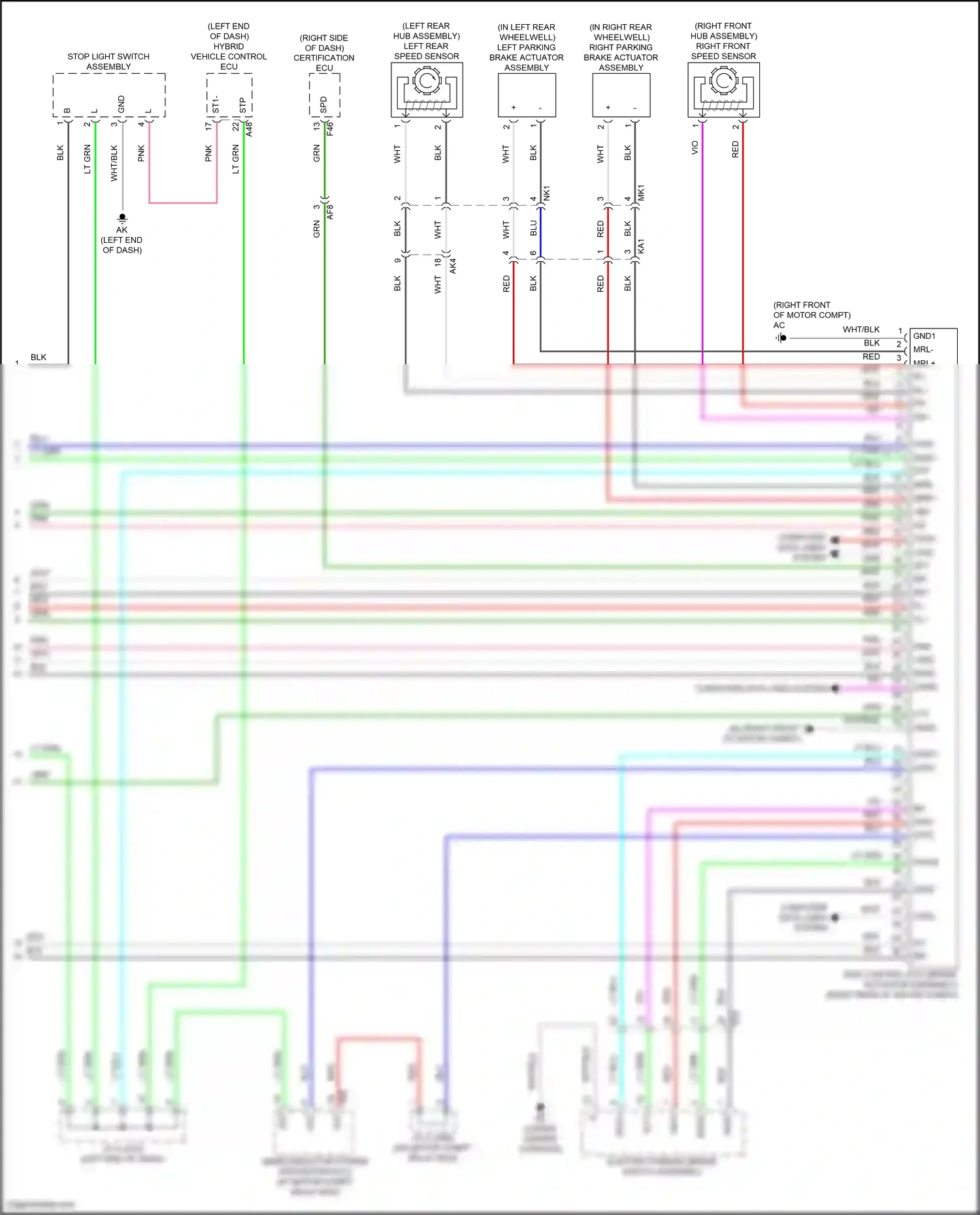 Subaru Solterra I (2022-2024) computer data lines system wiring diagram  (43 of 83)