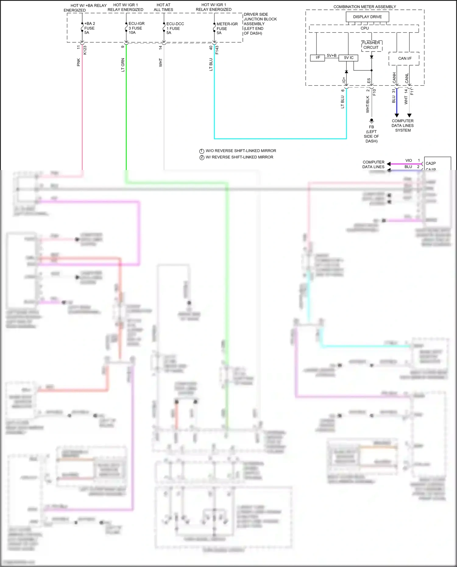 Subaru Solterra I (2022-2024) computer data lines system wiring diagram  (31 of 83)