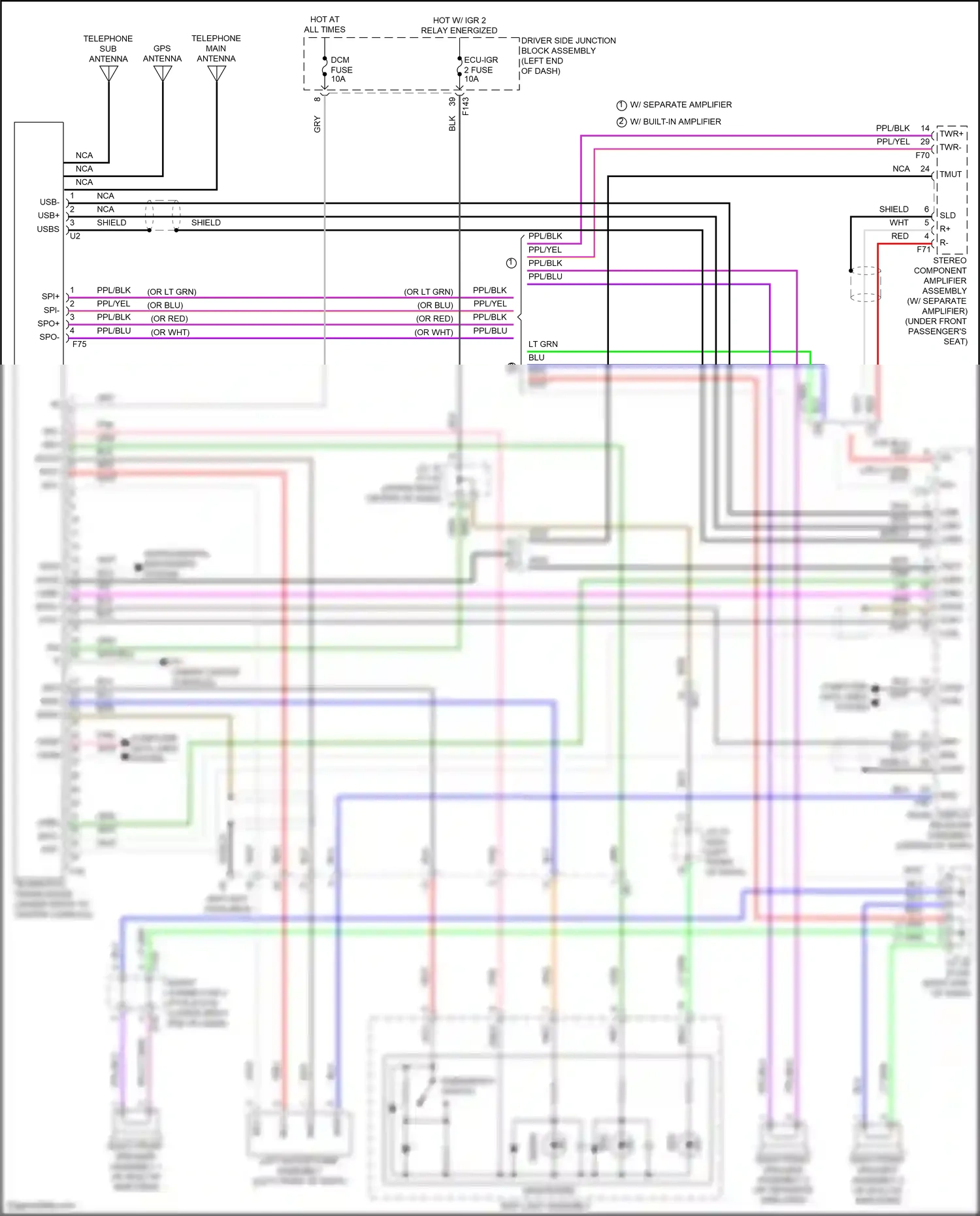 Subaru Solterra I (2022-2024) computer data lines system wiring diagram  (40 of 83)