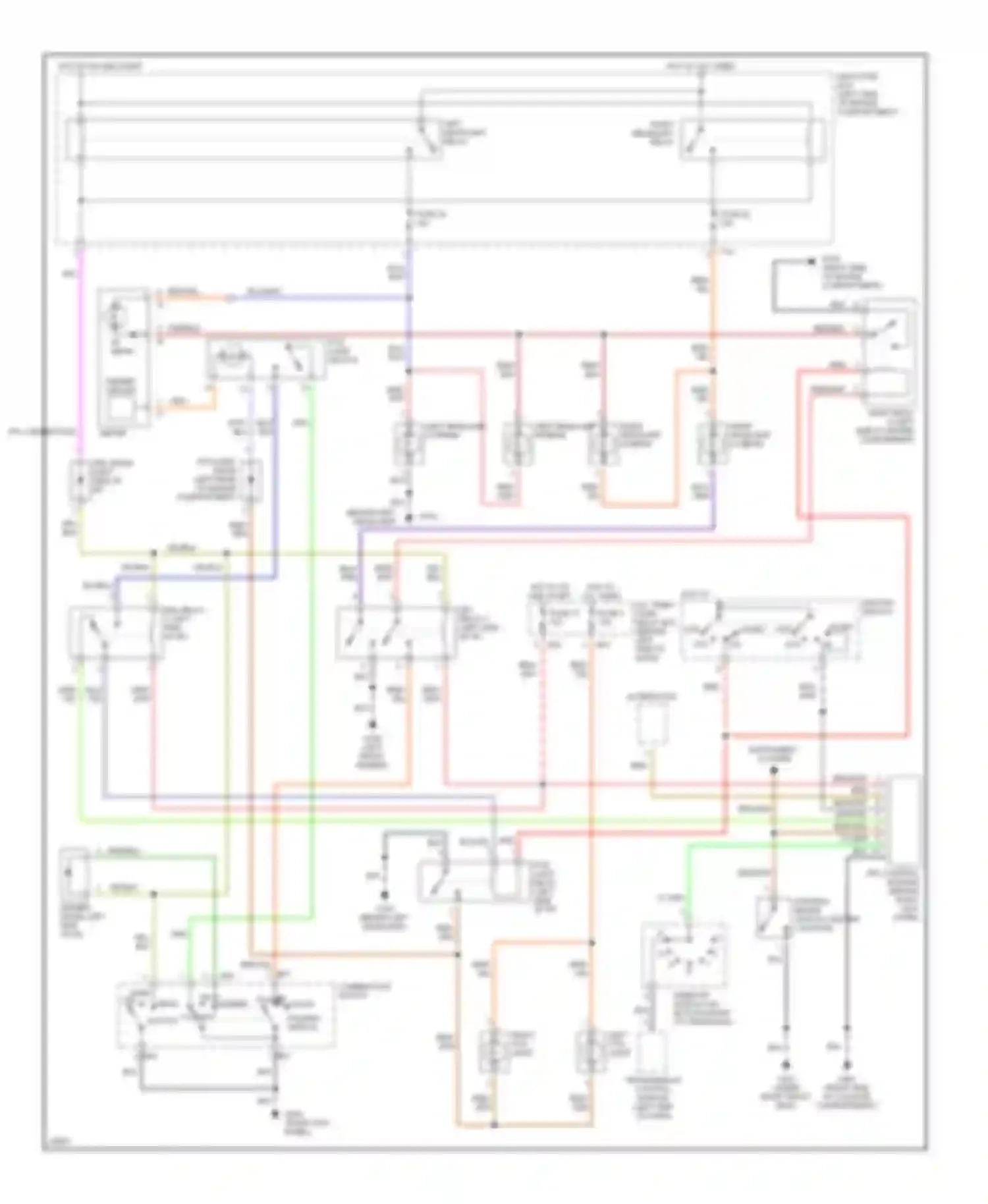 SVX Subaru I (1991-1997): Headlight circuit, with drl