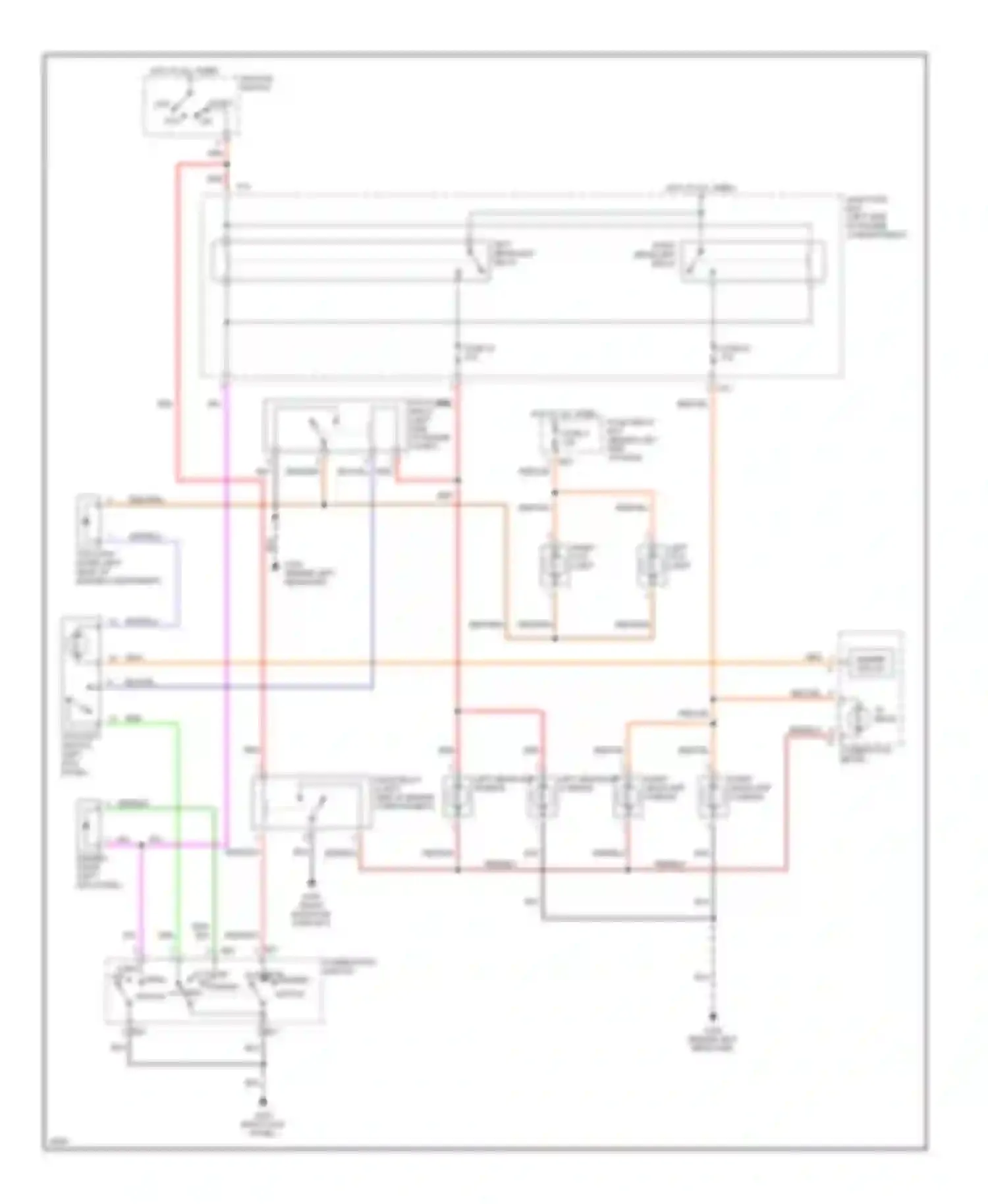 SVX Subaru I (1991-1997): Headlight circuit, without drl