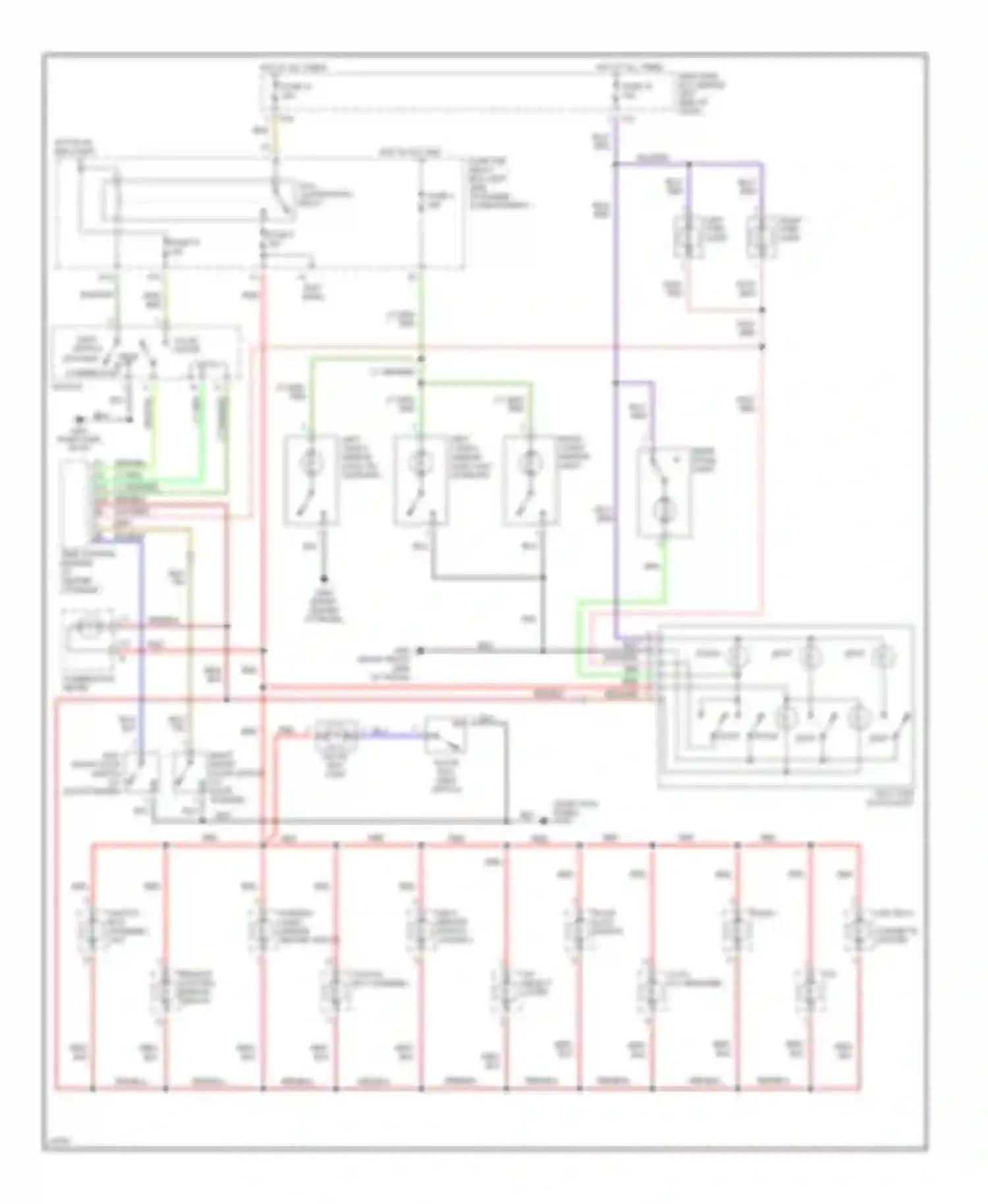 SVX Subaru I (1991-1997): Interior light circuit