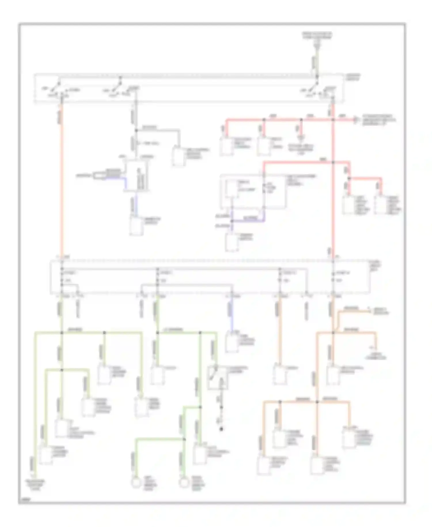 SVX Subaru I (1991-1997): Power distribution circuit (4 of 5)