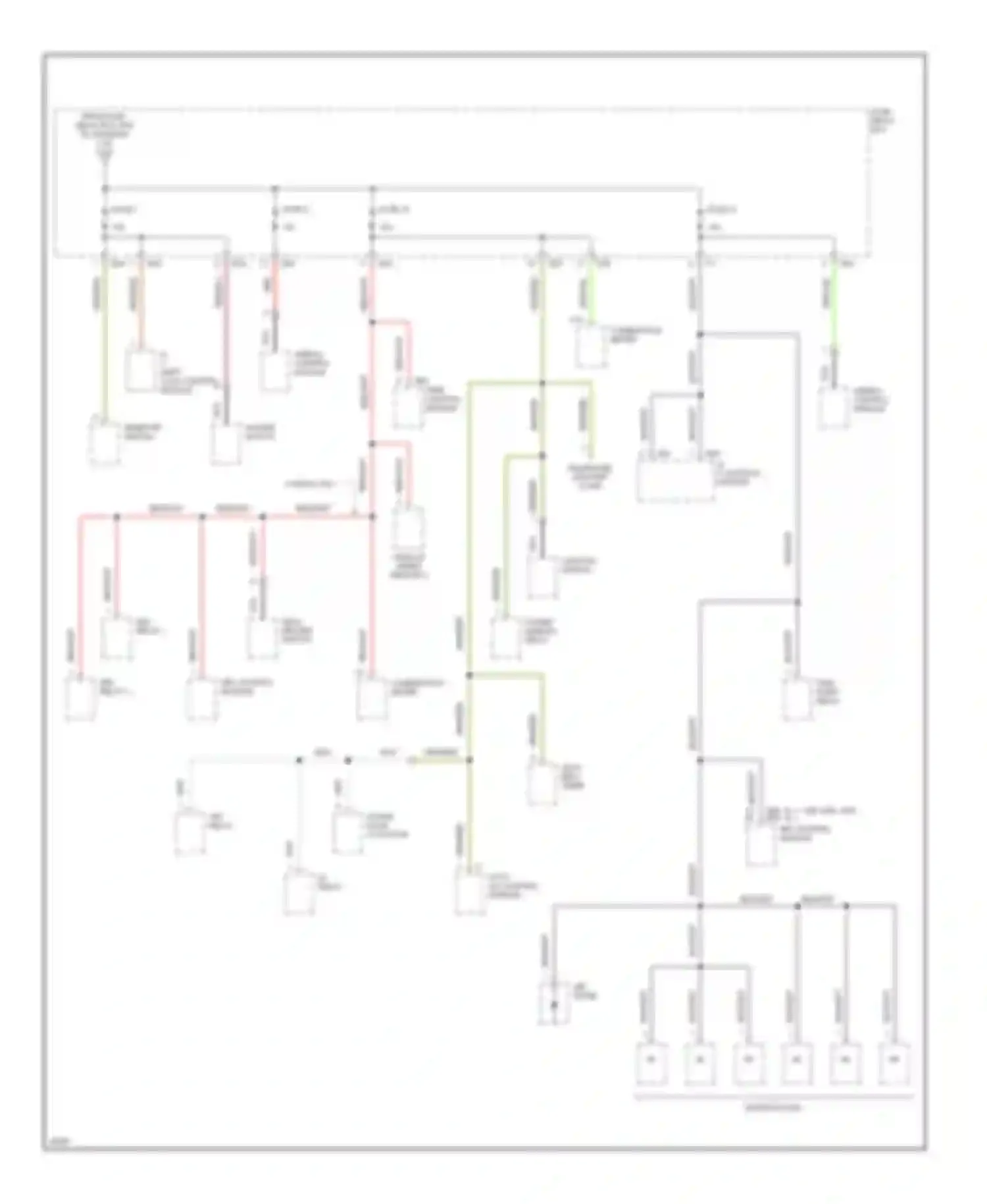 SVX Subaru I (1991-1997): Power distribution circuit (5 of 5)
