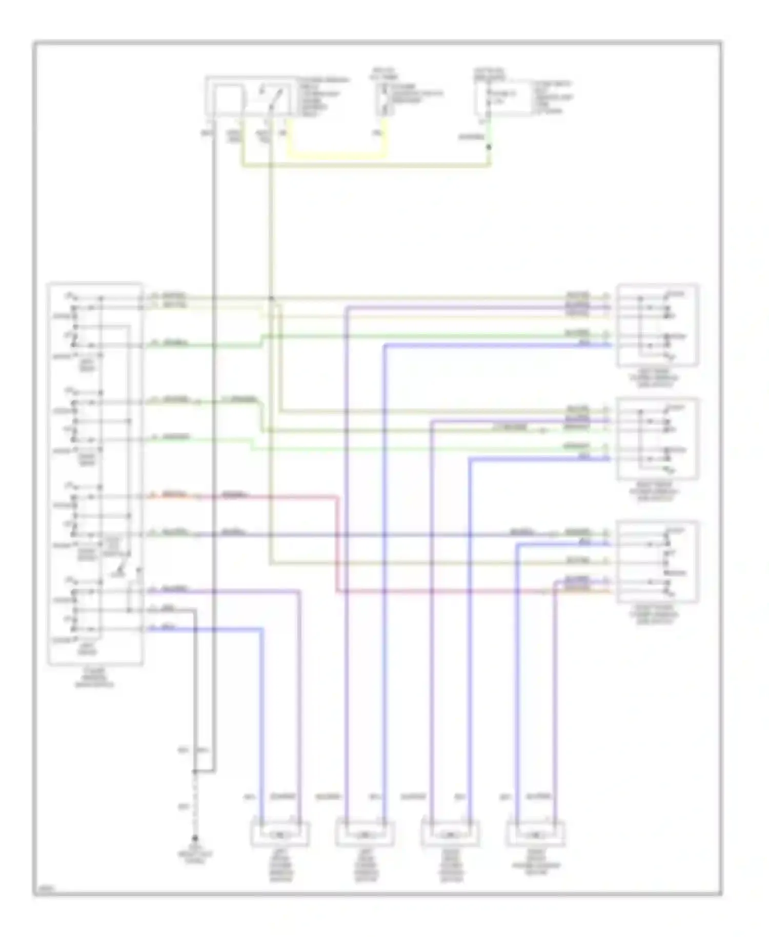 SVX Subaru I (1991-1997): Power window circuit