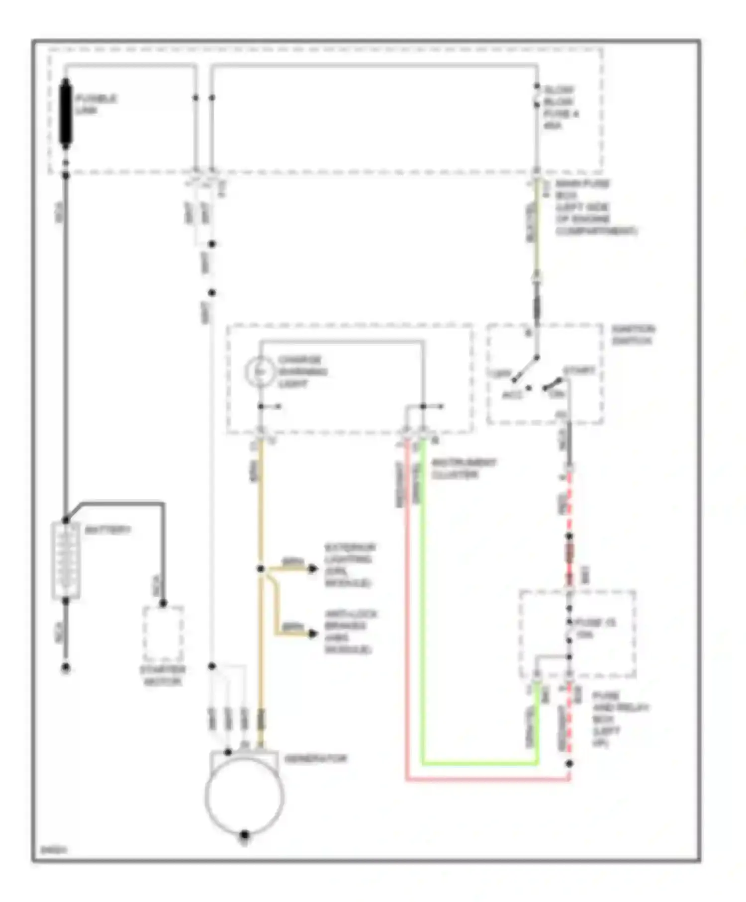SVX Subaru I (1991-1997): Charging circuit