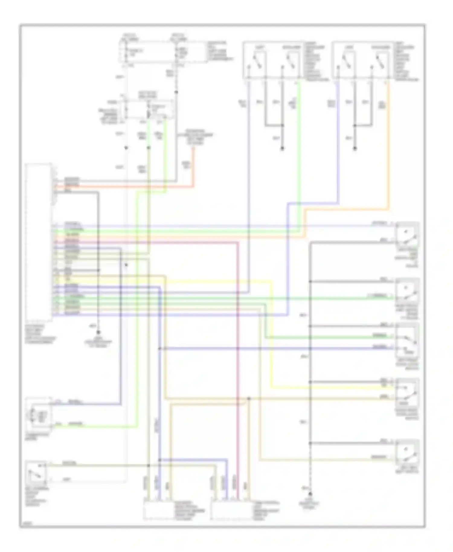 SVX Subaru I (1991-1997): Warning system circuits
