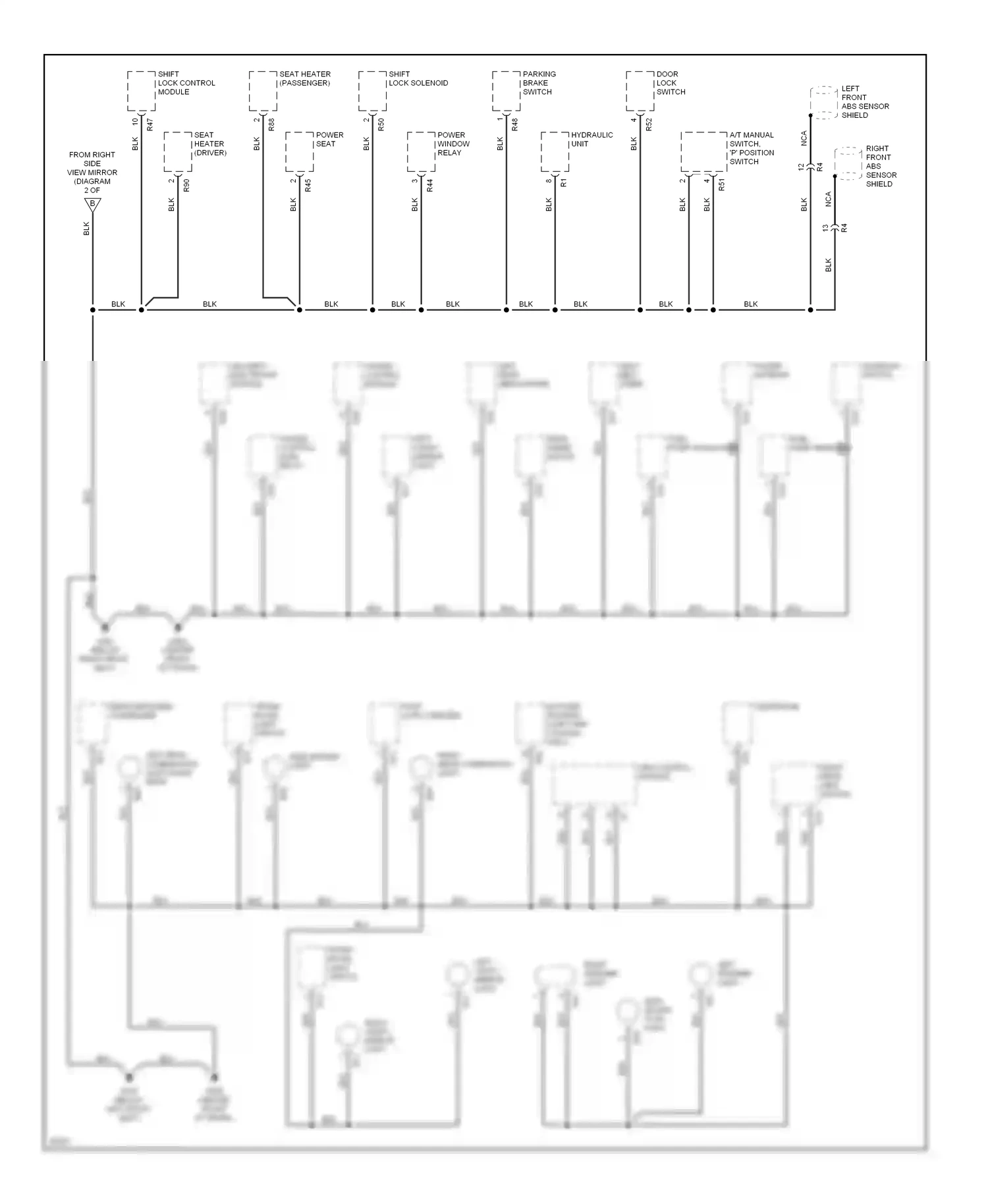 Subaru SVX I (1991-1997) security electronic module wiring diagram  (1 of 1)