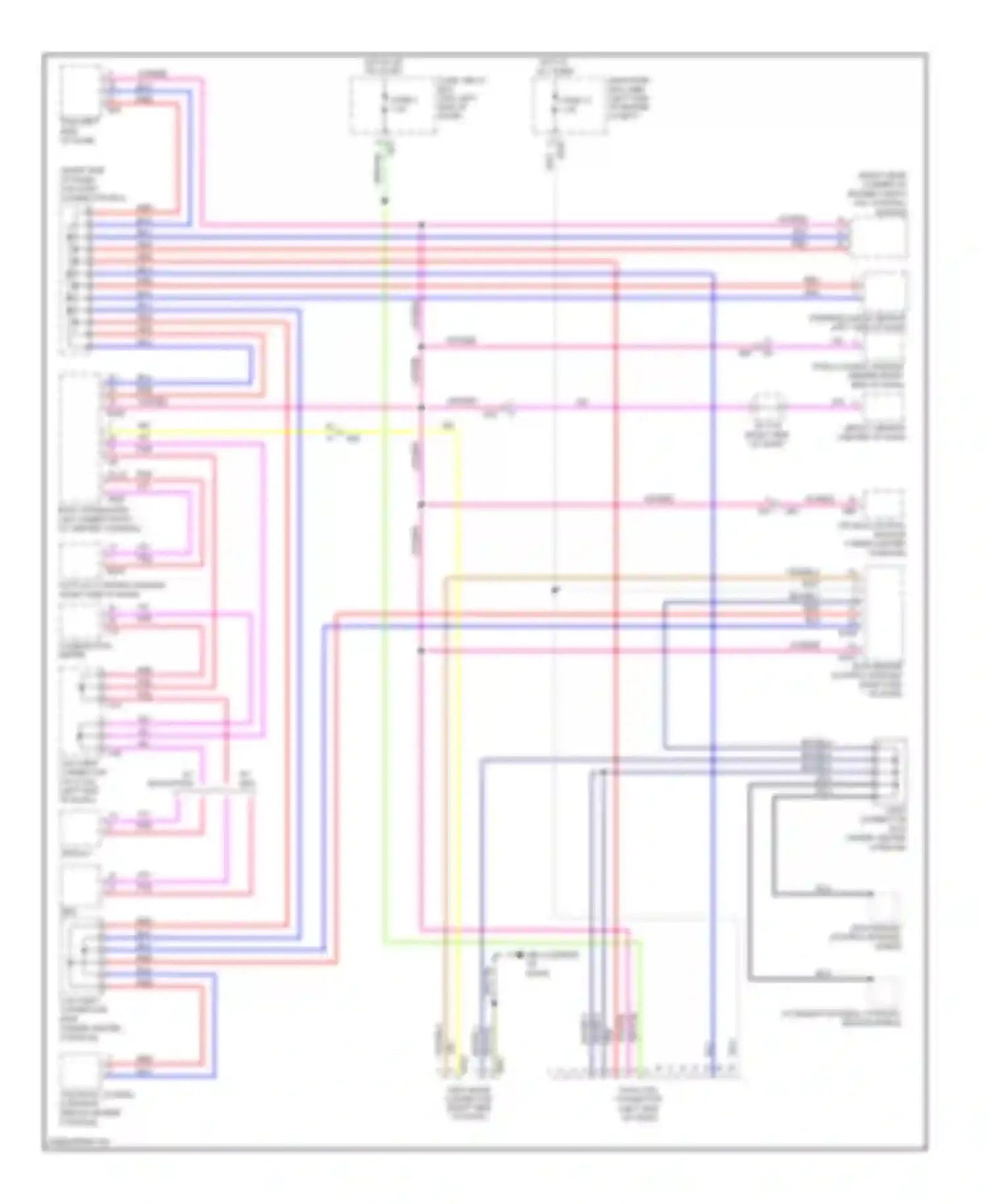 Tribeca Subaru WX facelift (2007-2014): Computer data lines circuit