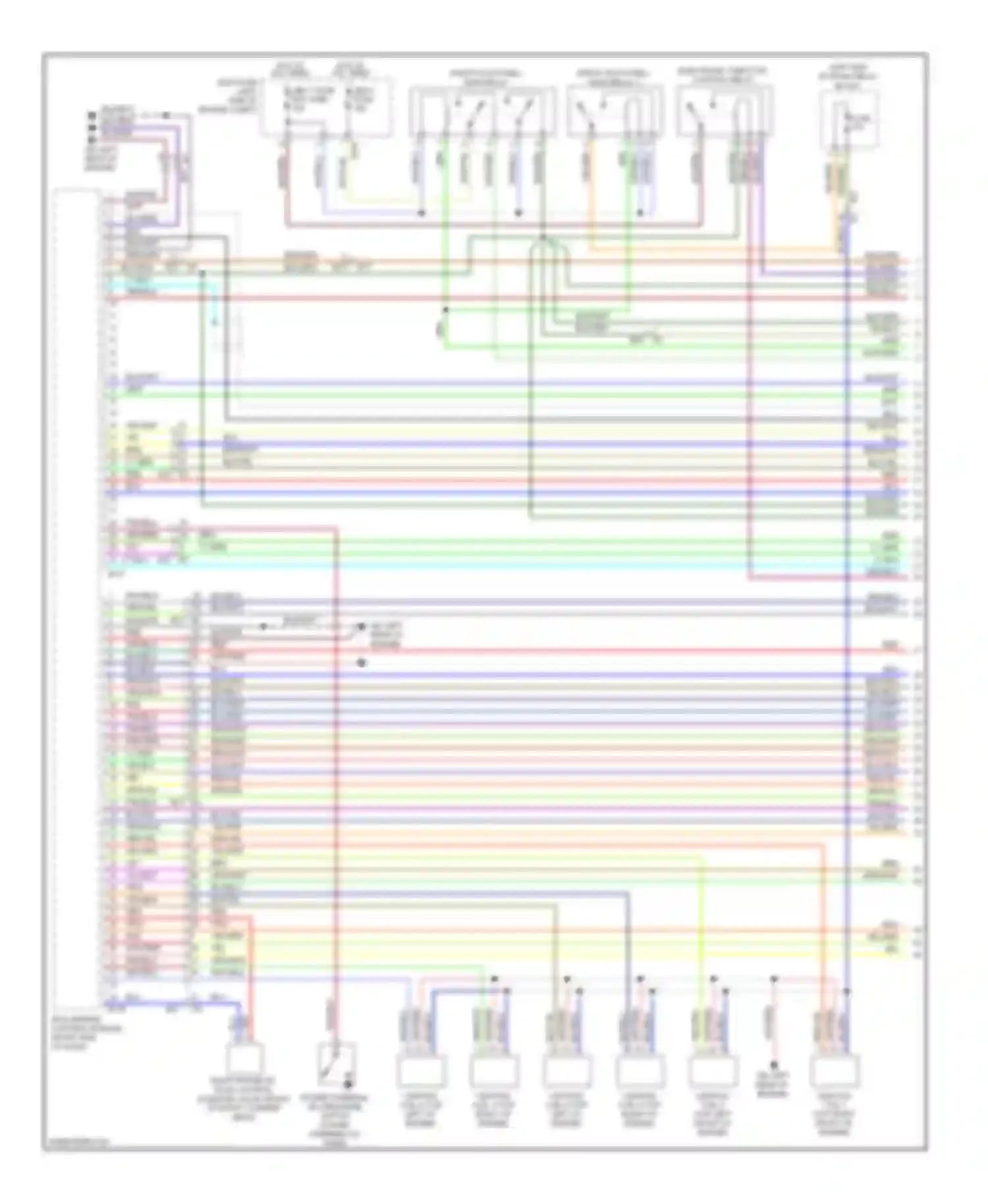 Tribeca Subaru WX facelift (2007-2014): Wiring diagram engine performance 3.6l (1 of 5)