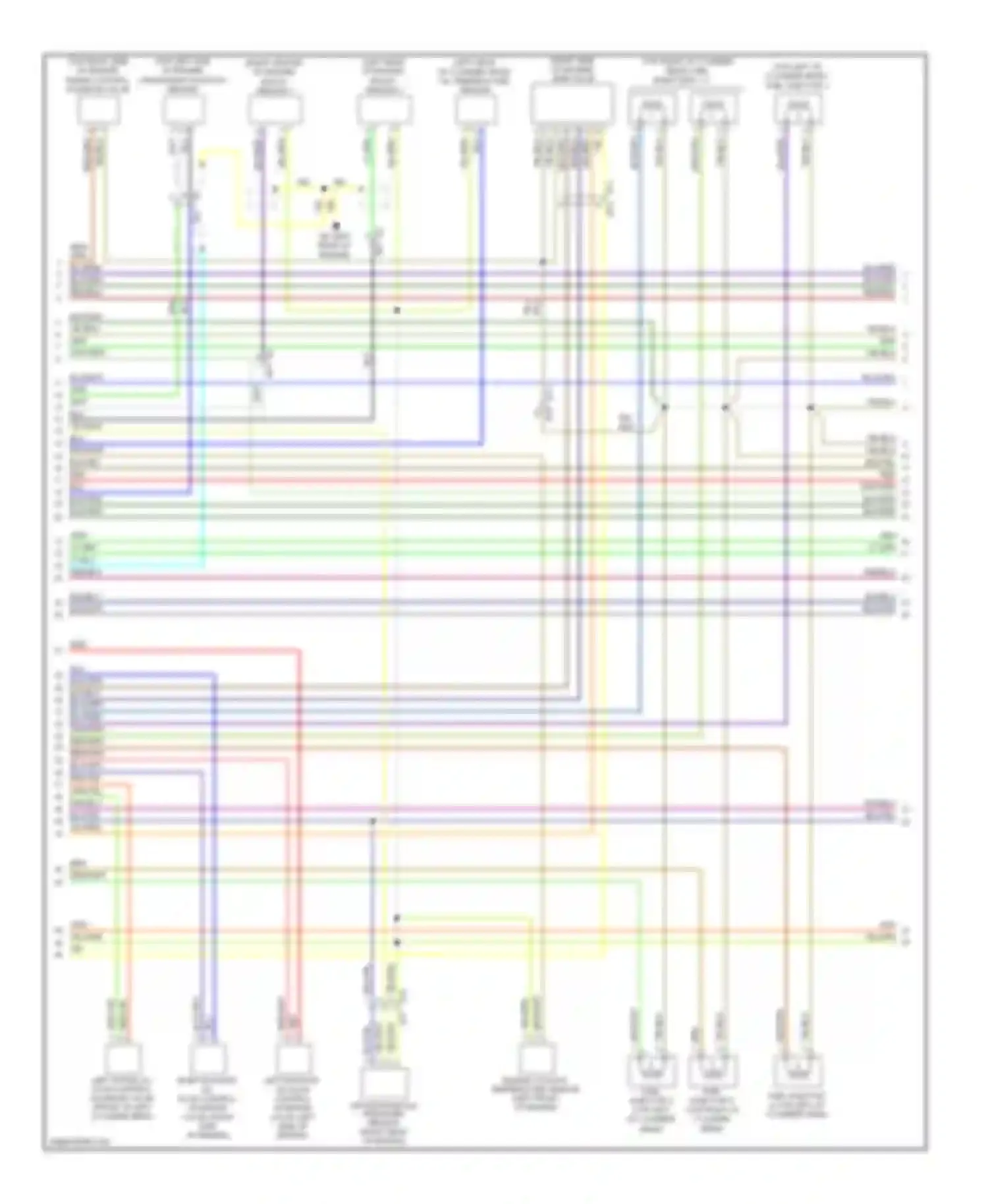 Tribeca Subaru WX facelift (2007-2014): Wiring diagram engine performance 3.6l (2 of 5)