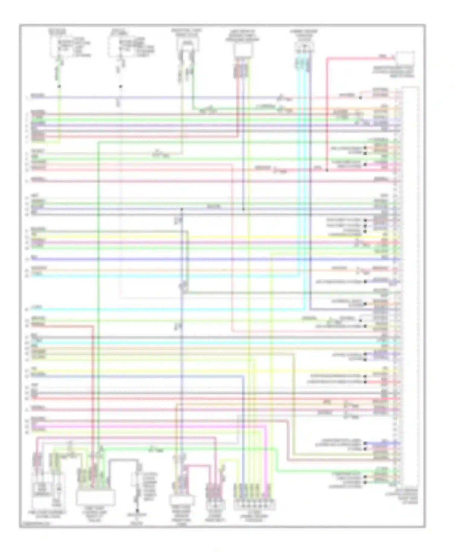 Tribeca Subaru WX facelift (2007-2014): Wiring diagram engine performance 3.6l (3 of 5)