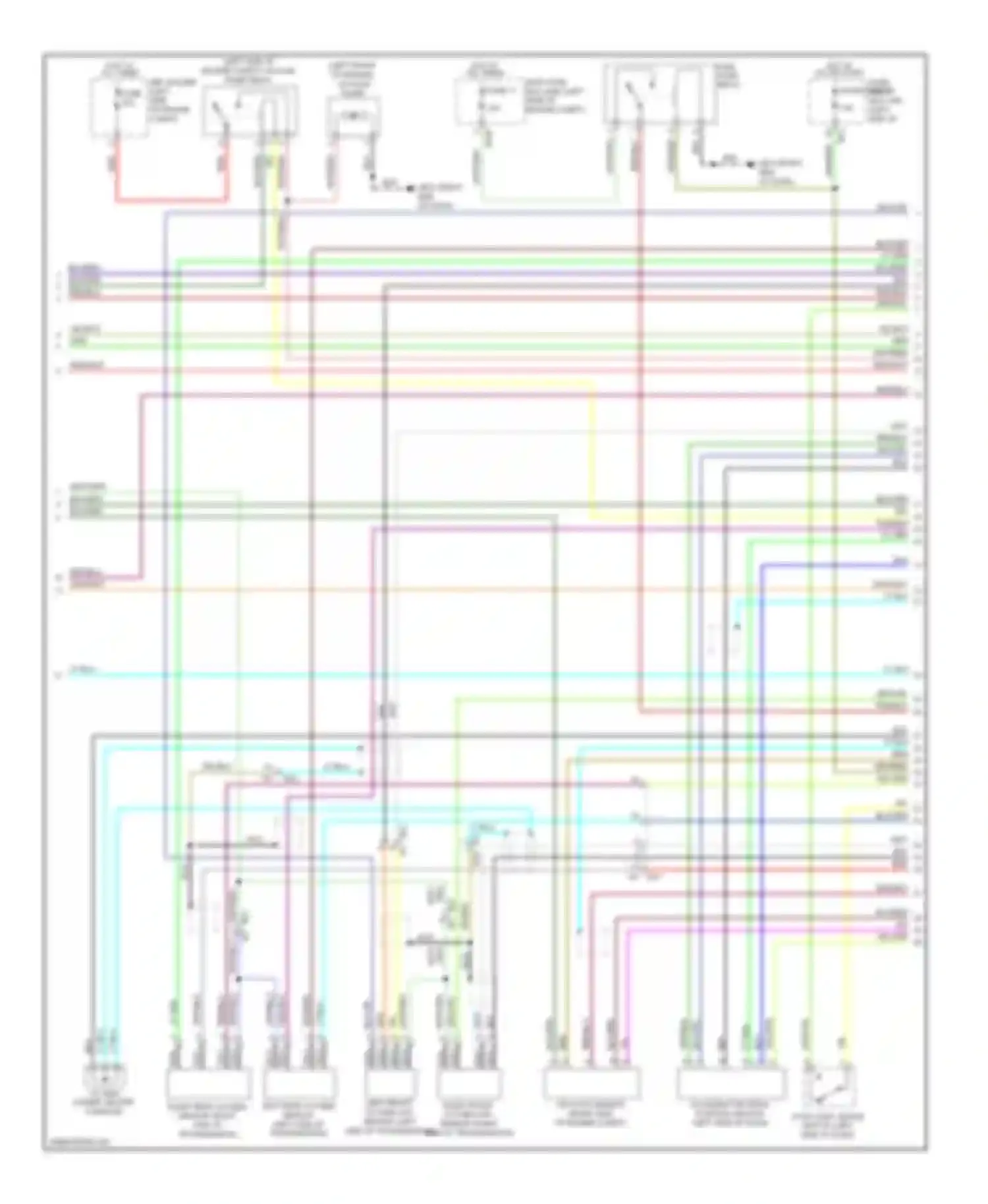 Tribeca Subaru WX facelift (2007-2014): Wiring diagram engine performance 3.6l (4 of 5)