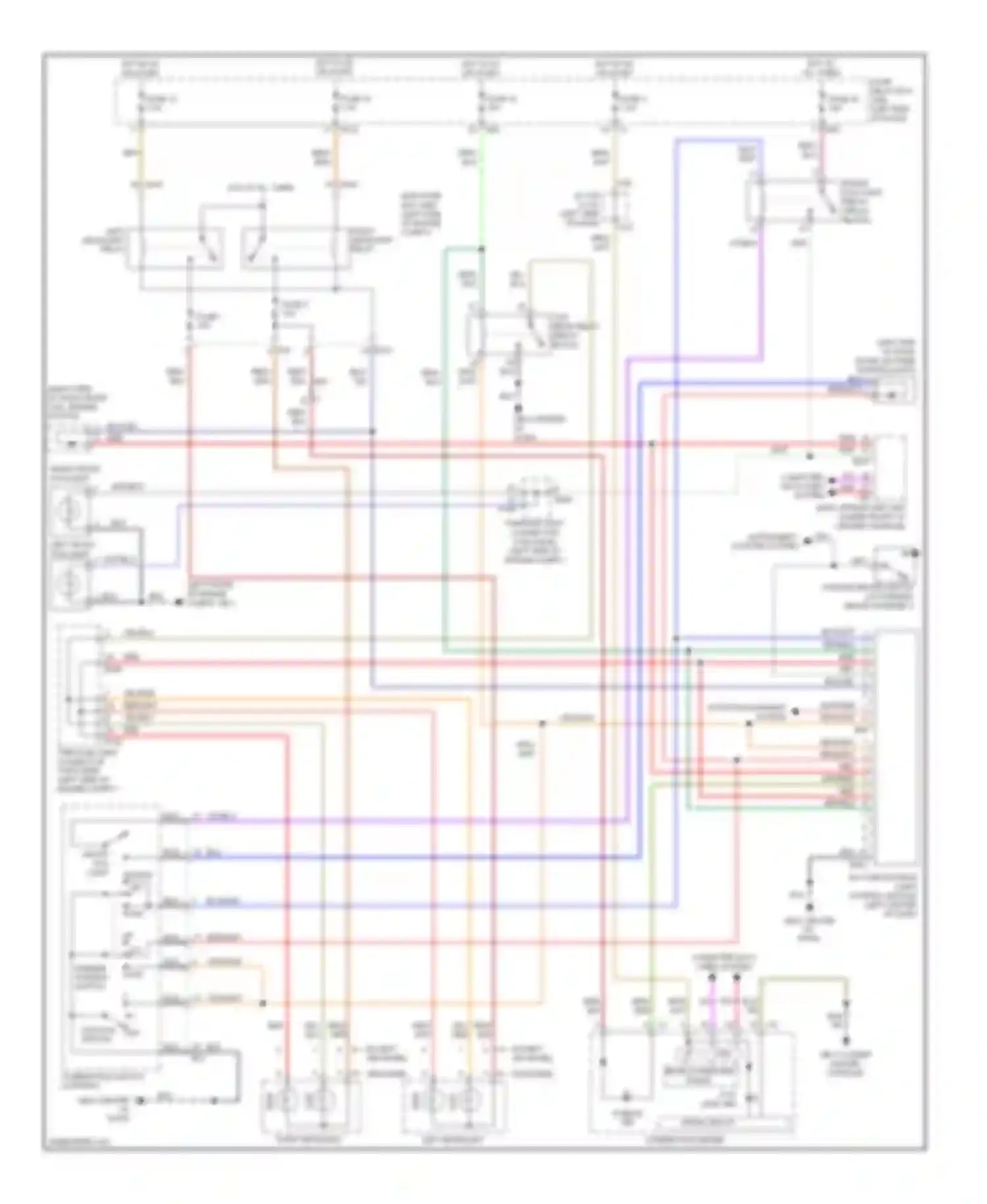 Tribeca Subaru WX facelift (2007-2014): Headlights circuit