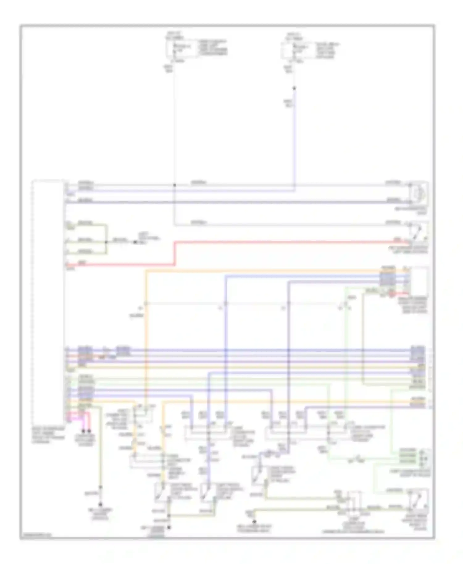 Tribeca Subaru WX facelift (2007-2014): Courtesy lamps circuit (1 of 2)
