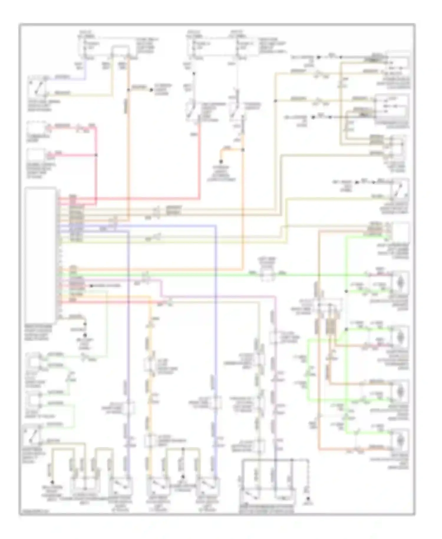 Tribeca Subaru WX facelift (2007-2014): Remote starting circuit