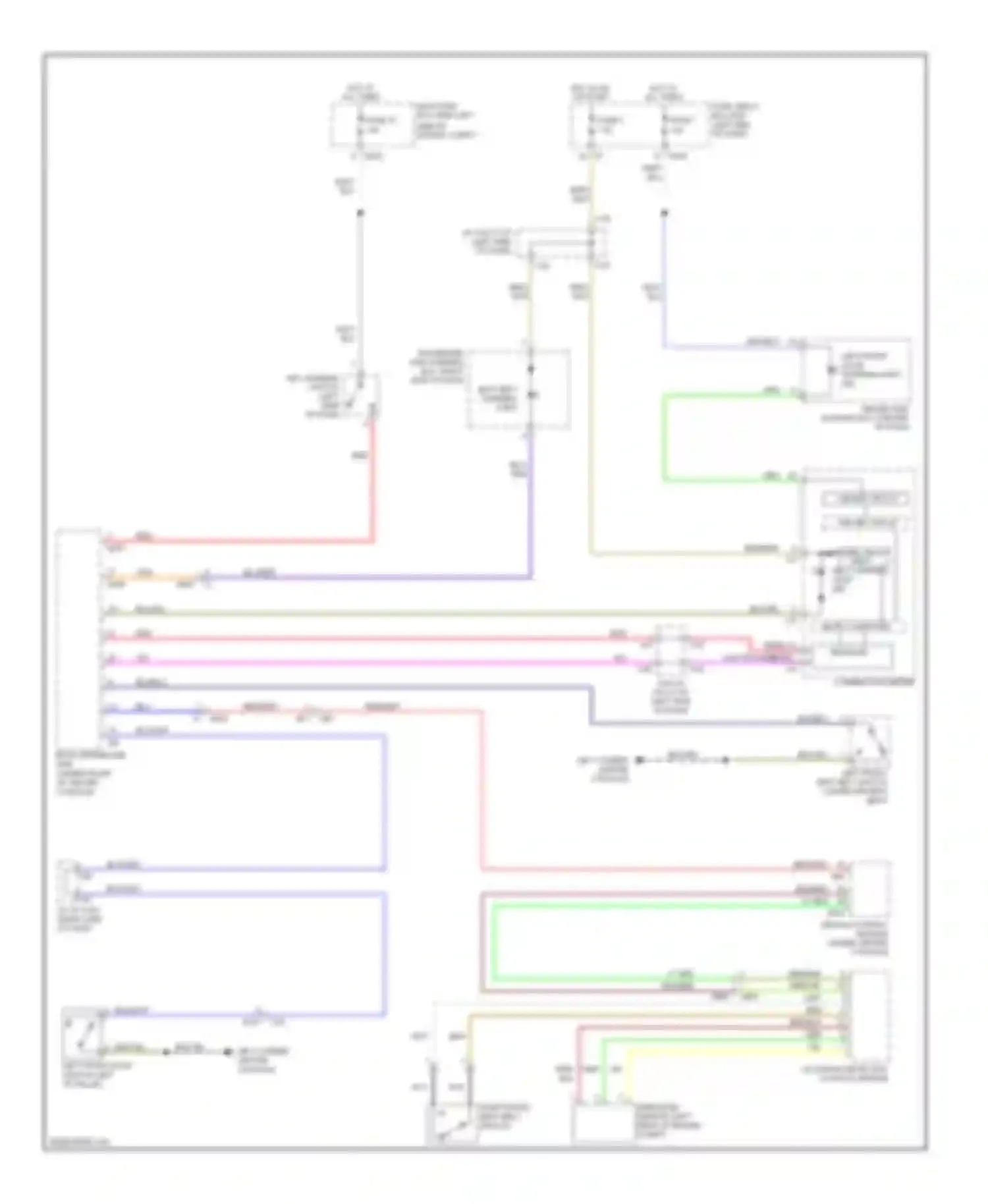 Tribeca Subaru WX facelift (2007-2014): Chime circuit