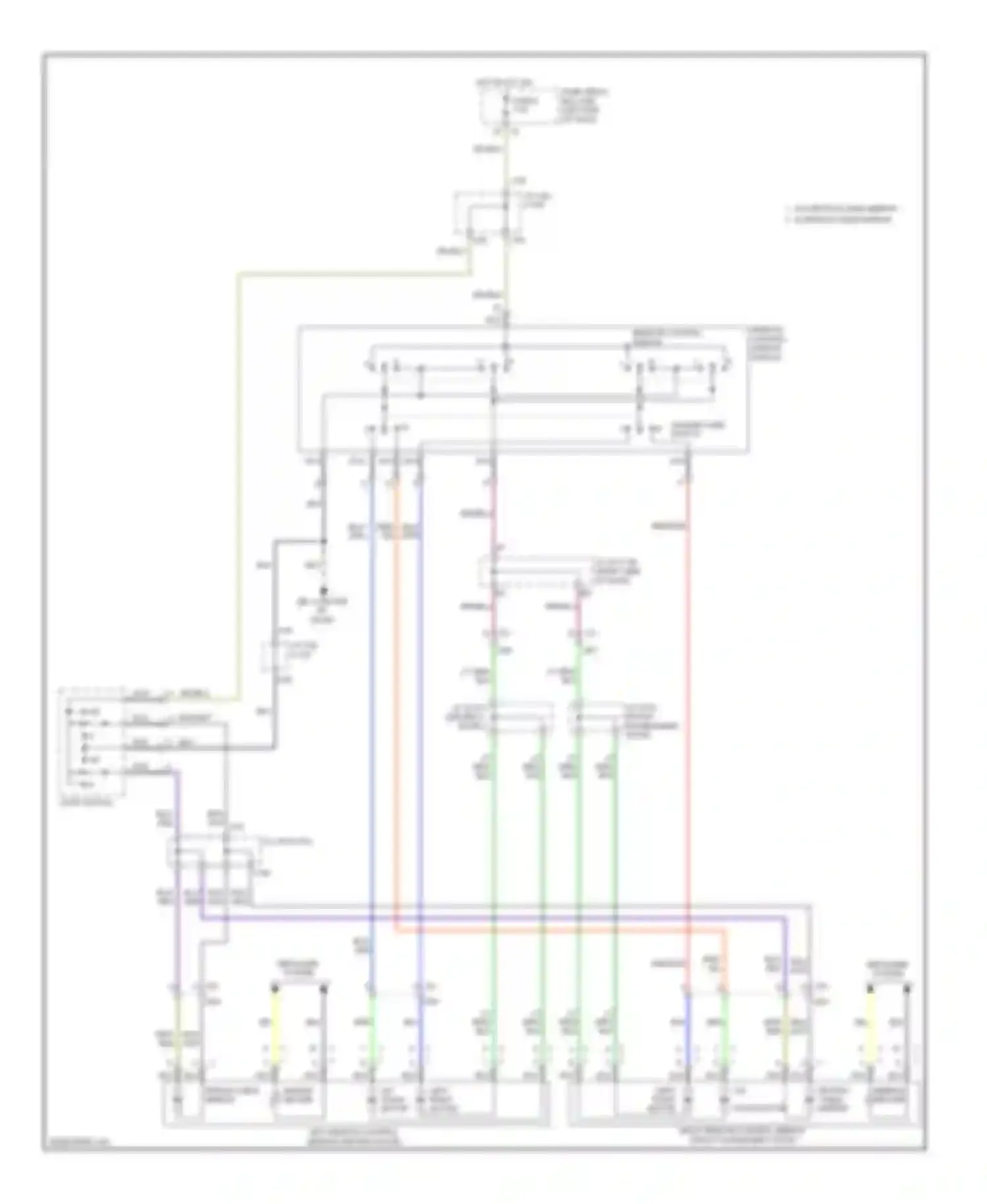 Wiring diagram defogger system for Subaru Tribeca WX facelift (2007-2014) (2 of 2)