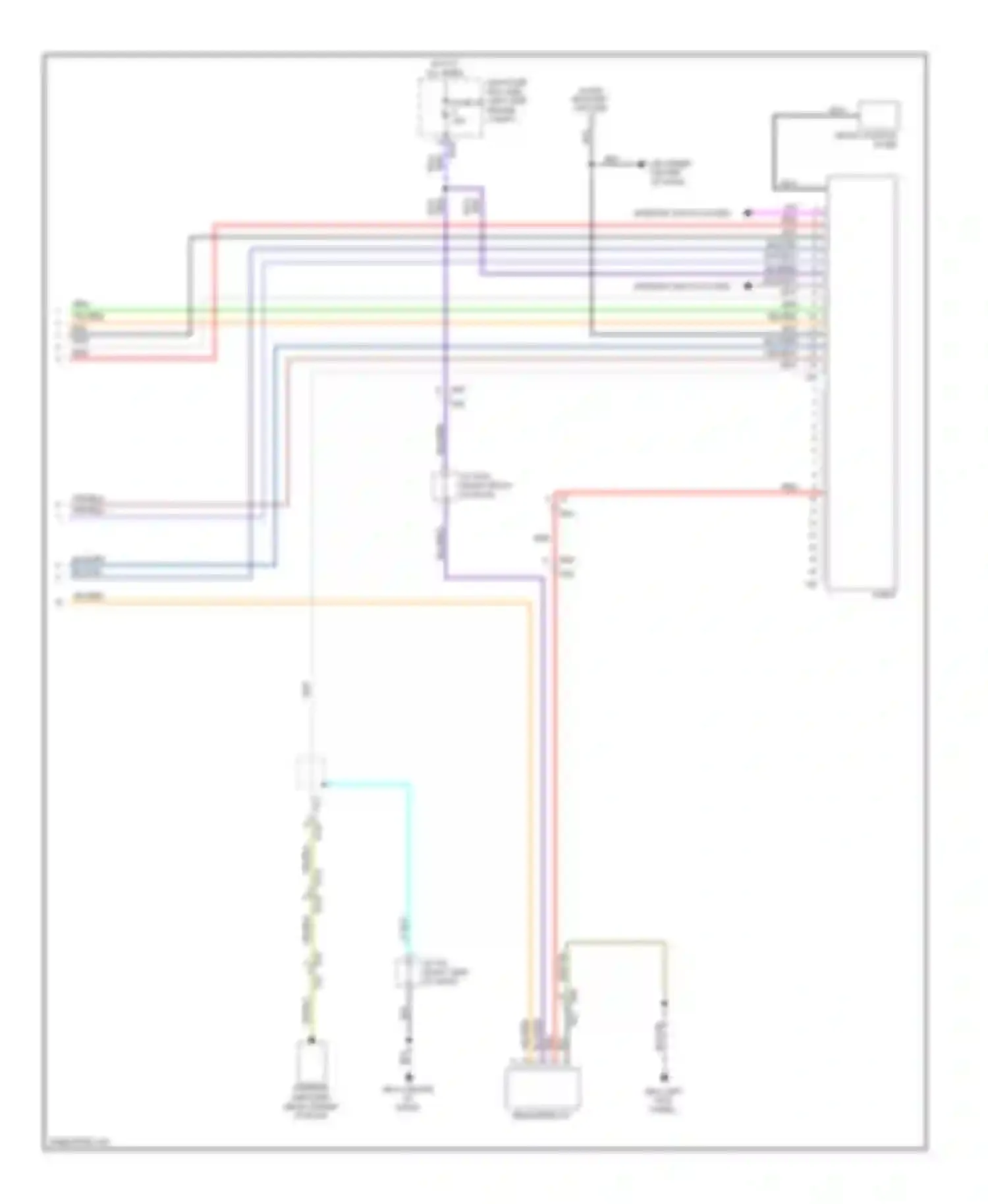 Wiring diagram fuse of engine compt) for Subaru Tribeca WX facelift (2007-2014) (1 of 1)