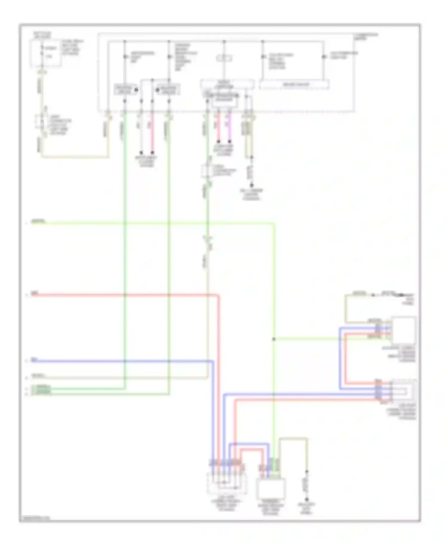 Wiring diagram micro computer for Subaru Tribeca WX facelift (2007-2014) (1 of 9)