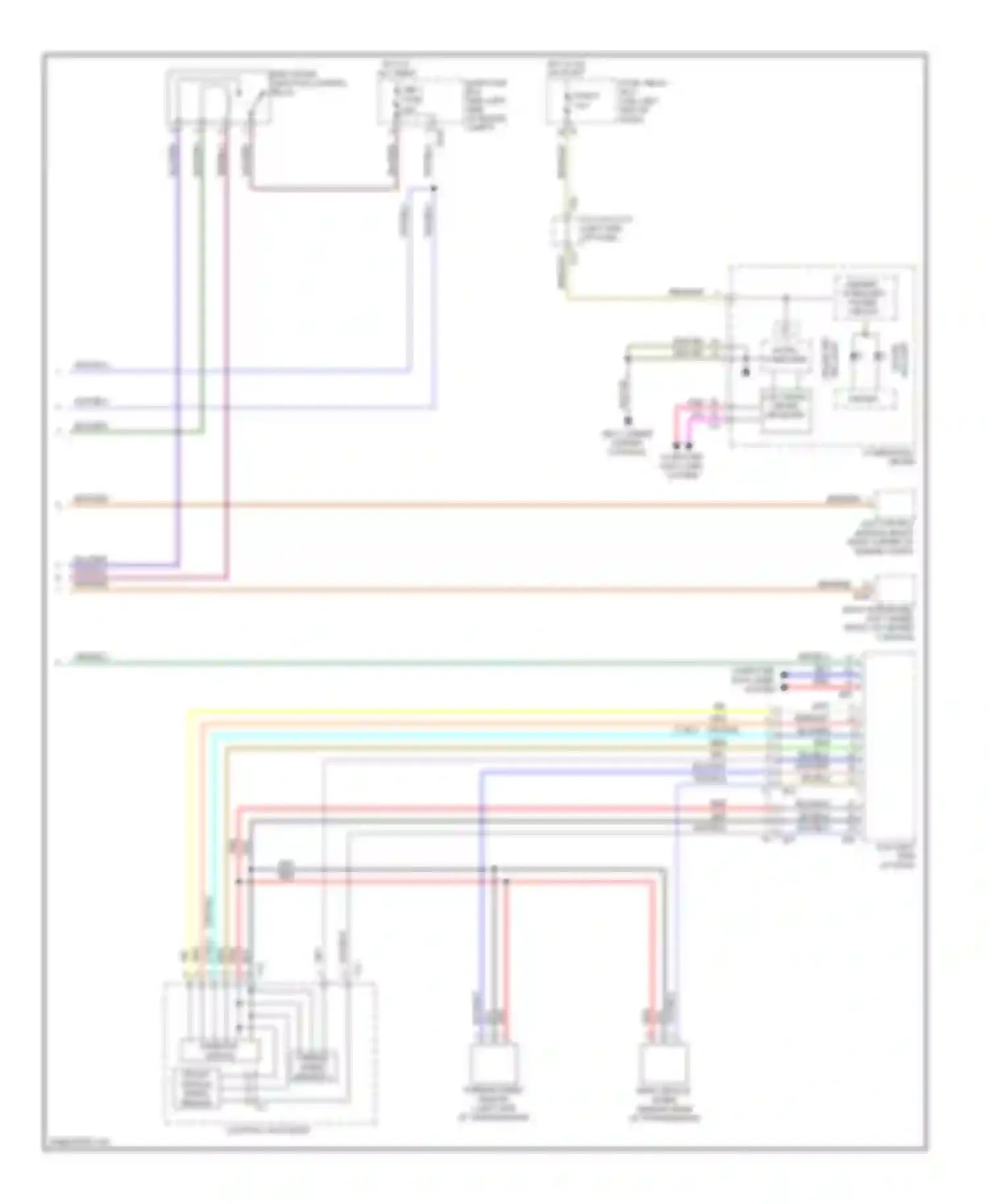 Wiring diagram micro computer for Subaru Tribeca WX facelift (2007-2014) (3 of 9)