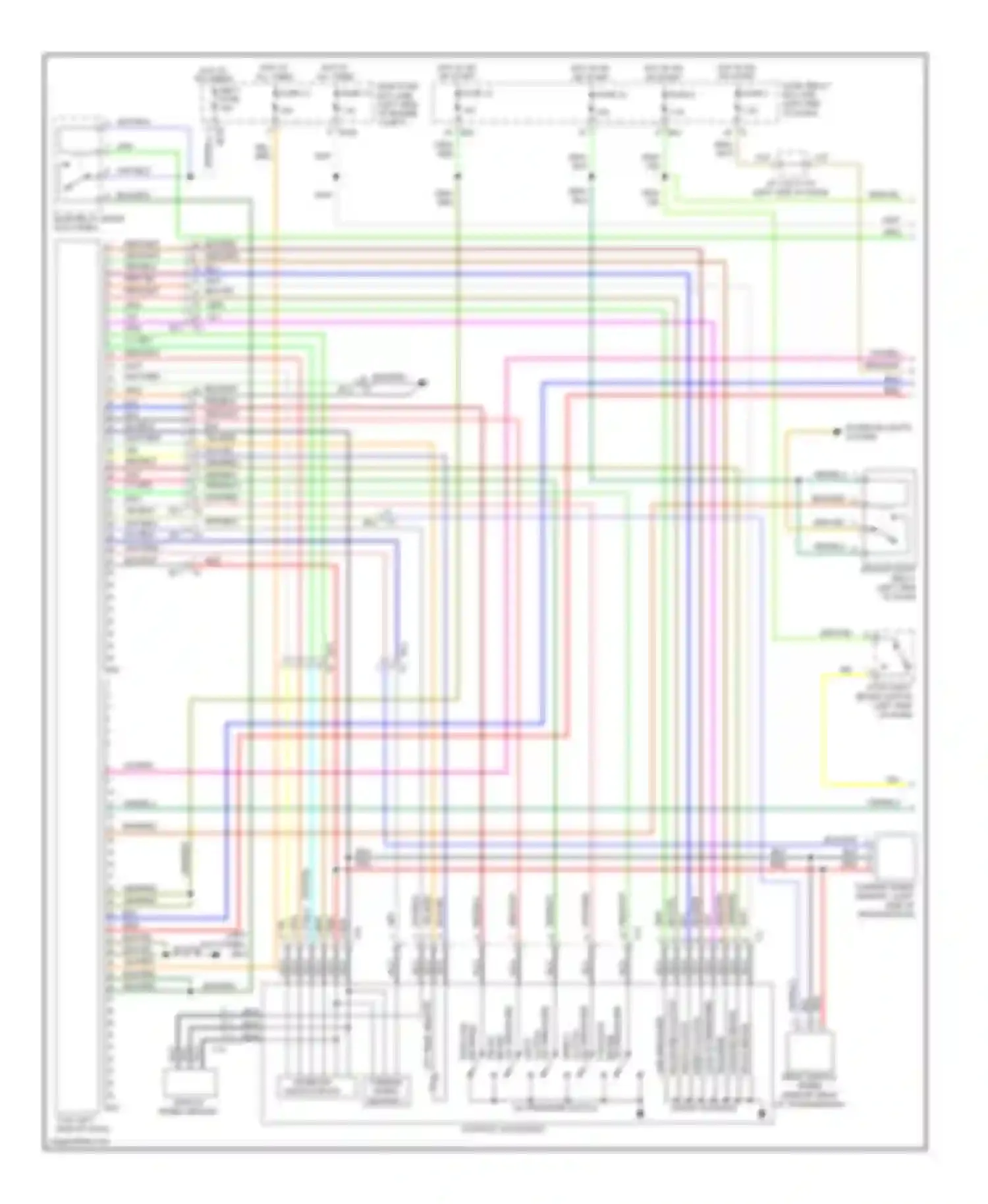 Wiring diagram turbine speed sensor 2 for Subaru Tribeca WX facelift (2007-2014) (2 of 2)