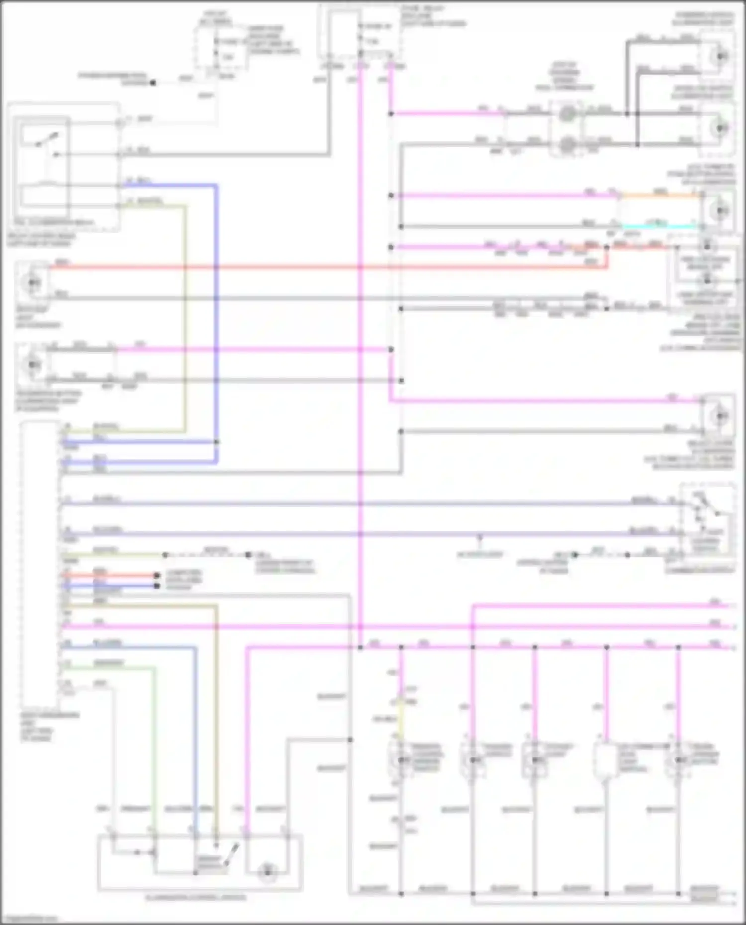 WRX STI Subaru VA facelift (2016-2021): Instrument illumination circuit (1 of 2)