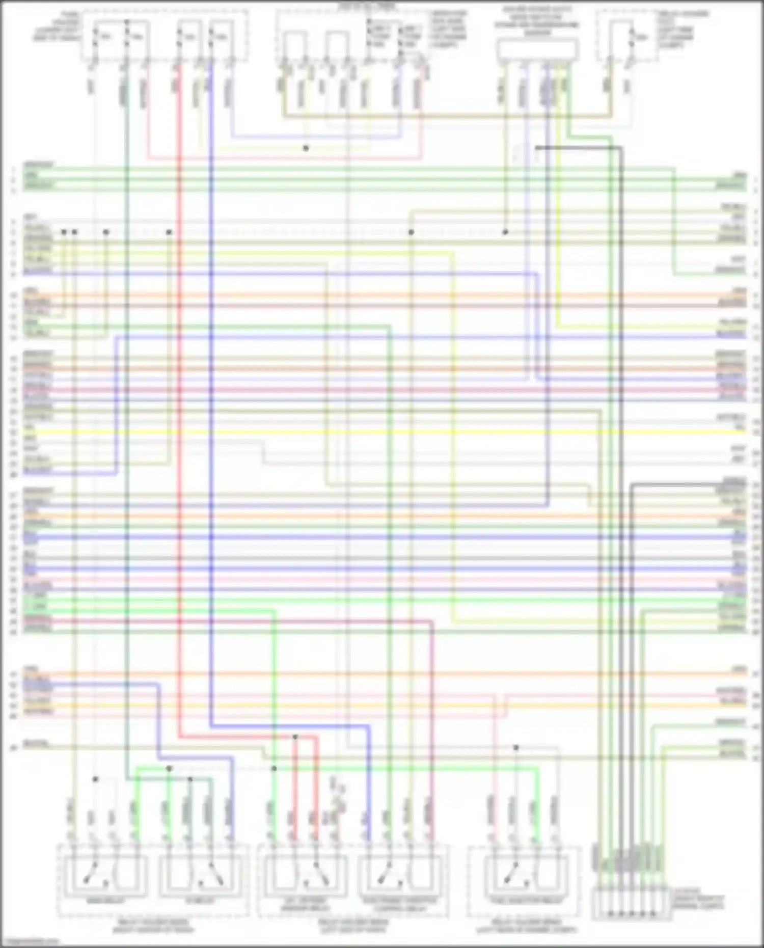 Wiring diagram a/f oxygen sensor relay for Subaru WRX STI VA facelift (2016-2021) (3 of 4)