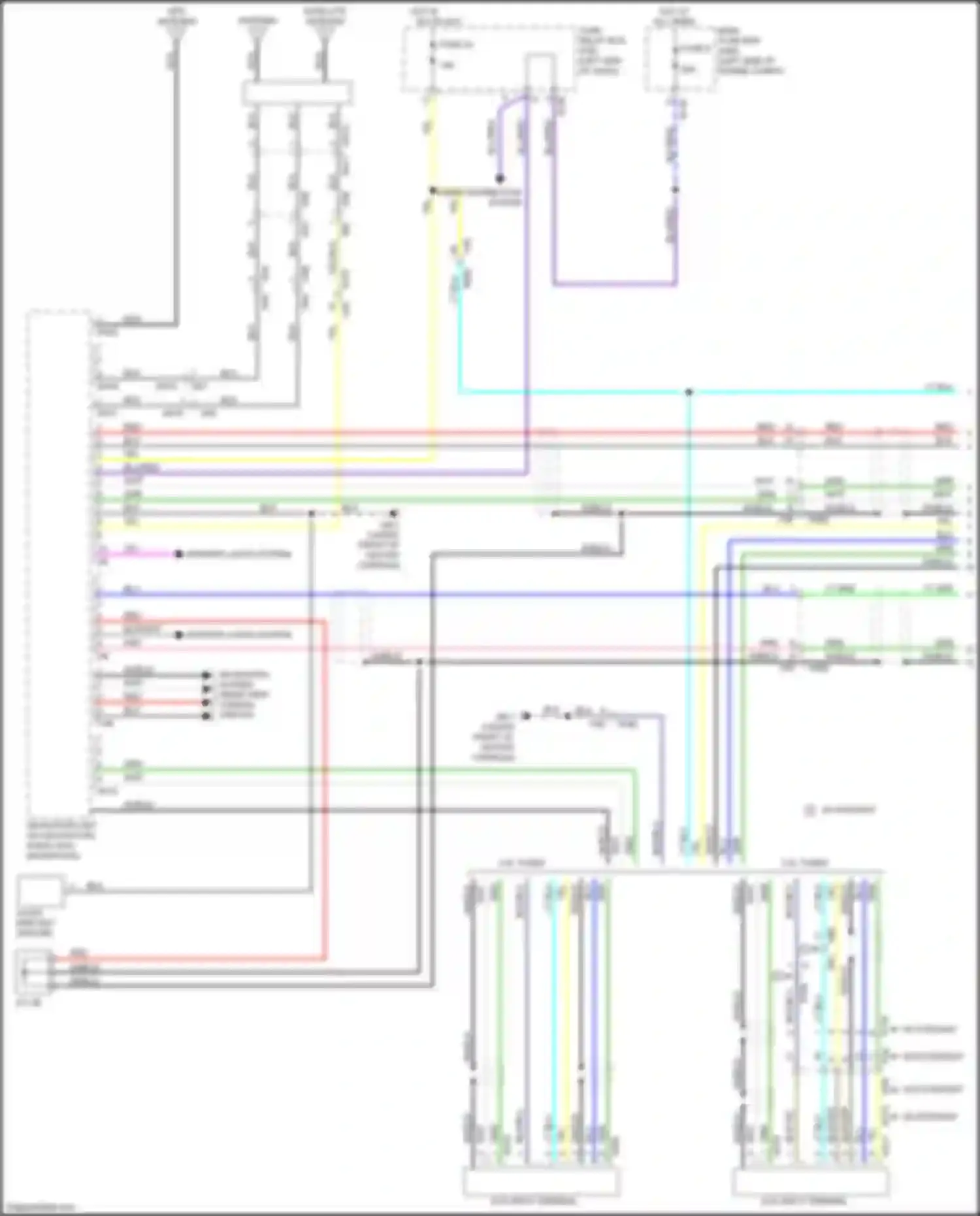 Wiring diagram aux input terminal for Subaru WRX STI VA facelift (2016-2021) (2 of 9)