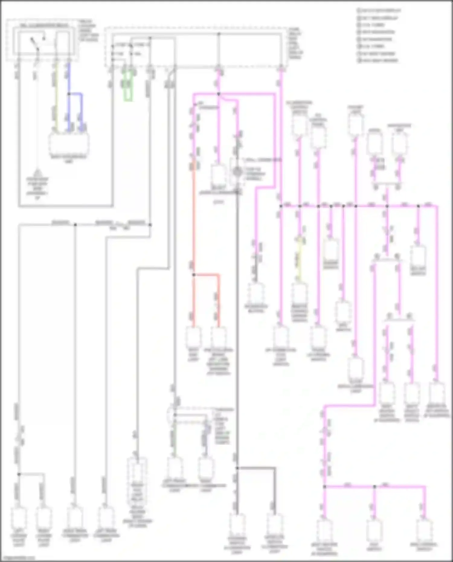 Wiring diagram illumination control switch for Subaru WRX STI VA facelift (2016-2021) (2 of 3)