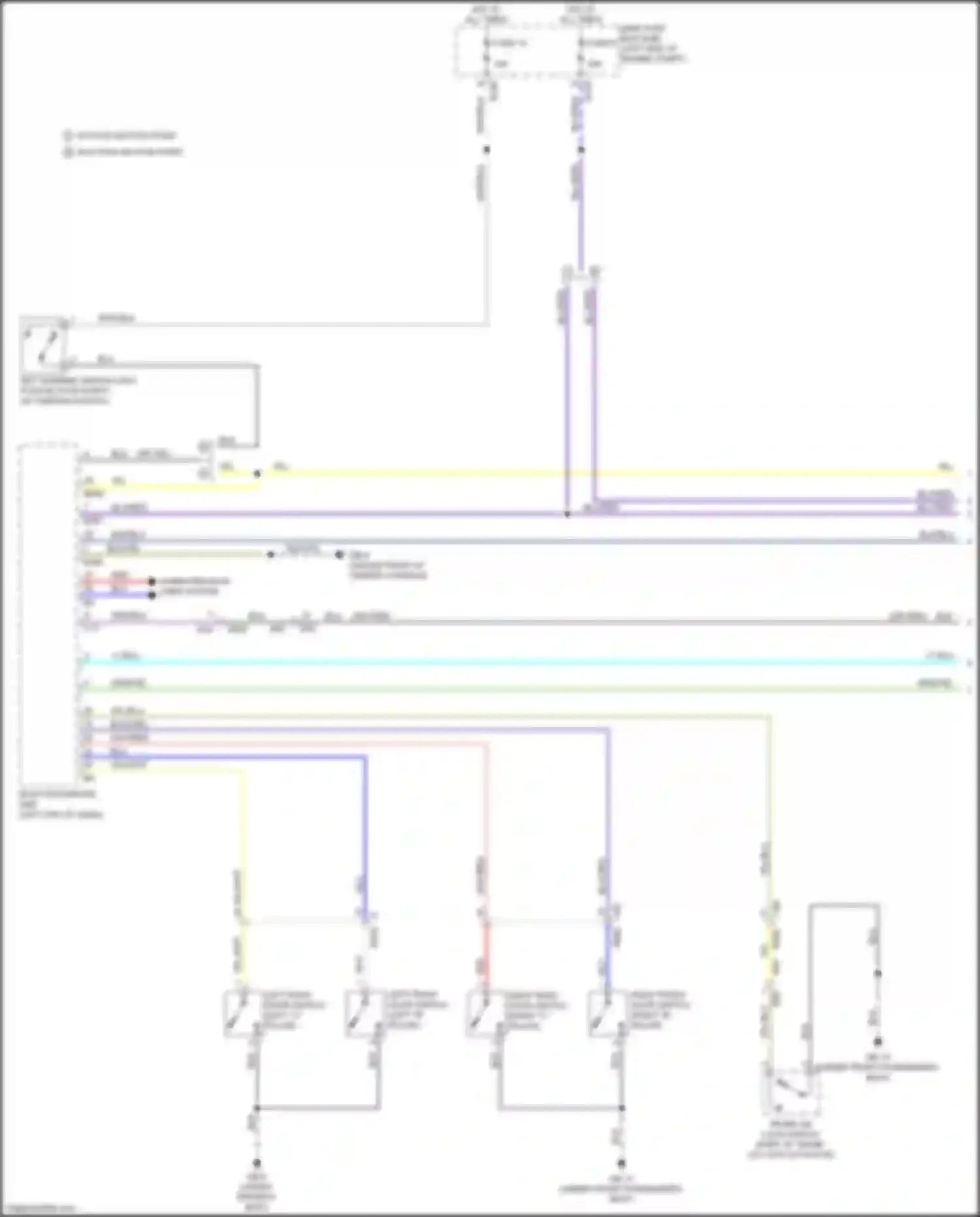 Wiring diagram left "c" pillar) for Subaru WRX STI VA facelift (2016-2021) (1 of 7)
