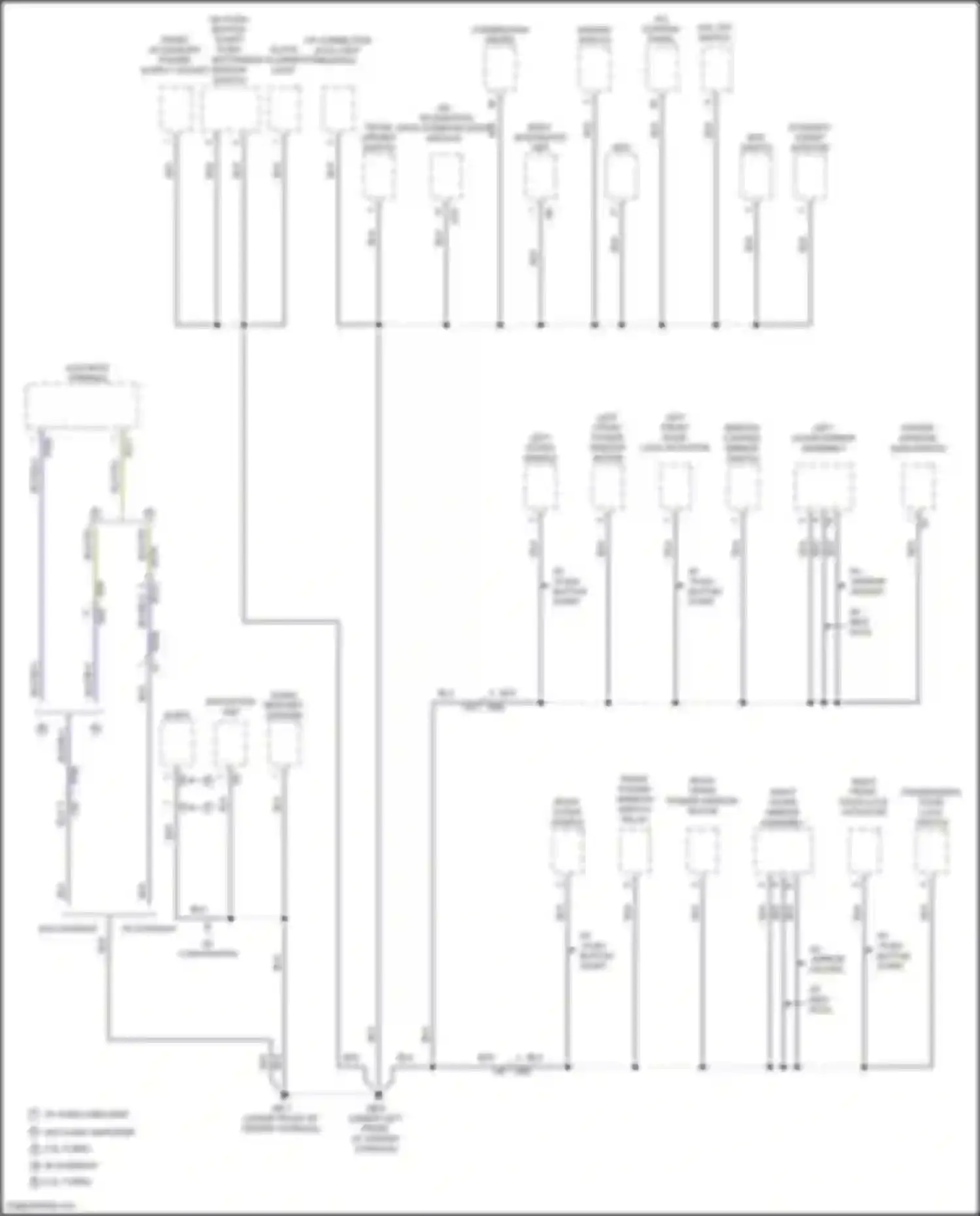 Wiring diagram left front door lock actuator for Subaru WRX STI VA facelift (2016-2021) (2 of 4)
