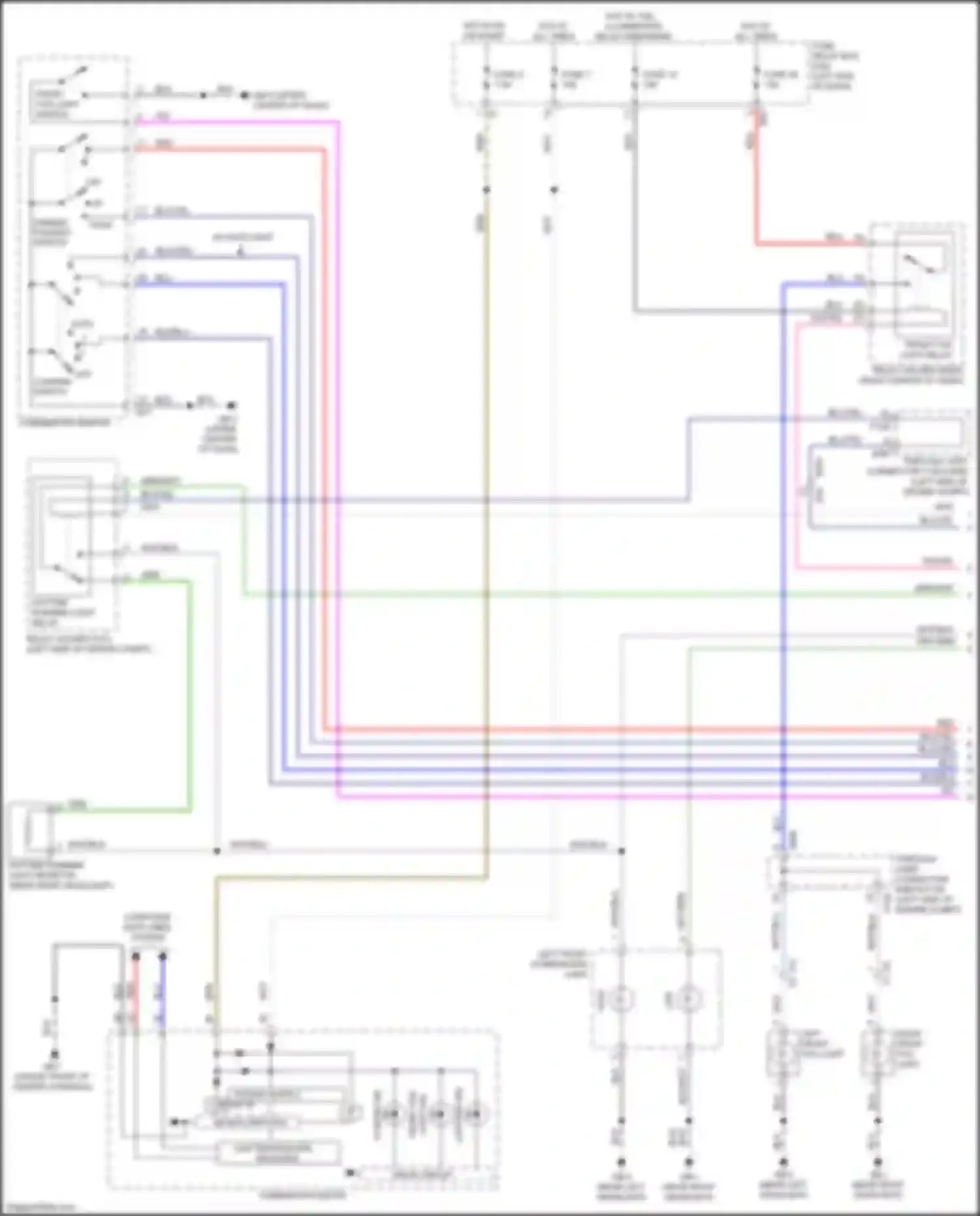 Wiring diagram left front fog light for Subaru WRX STI VA facelift (2016-2021) (3 of 3)